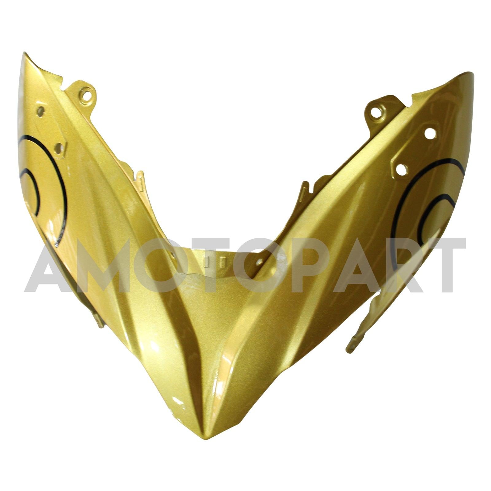 Amotopart 2017-2019 Kawasaki ER6F/Ninja650R Kit de carenado negro dorado