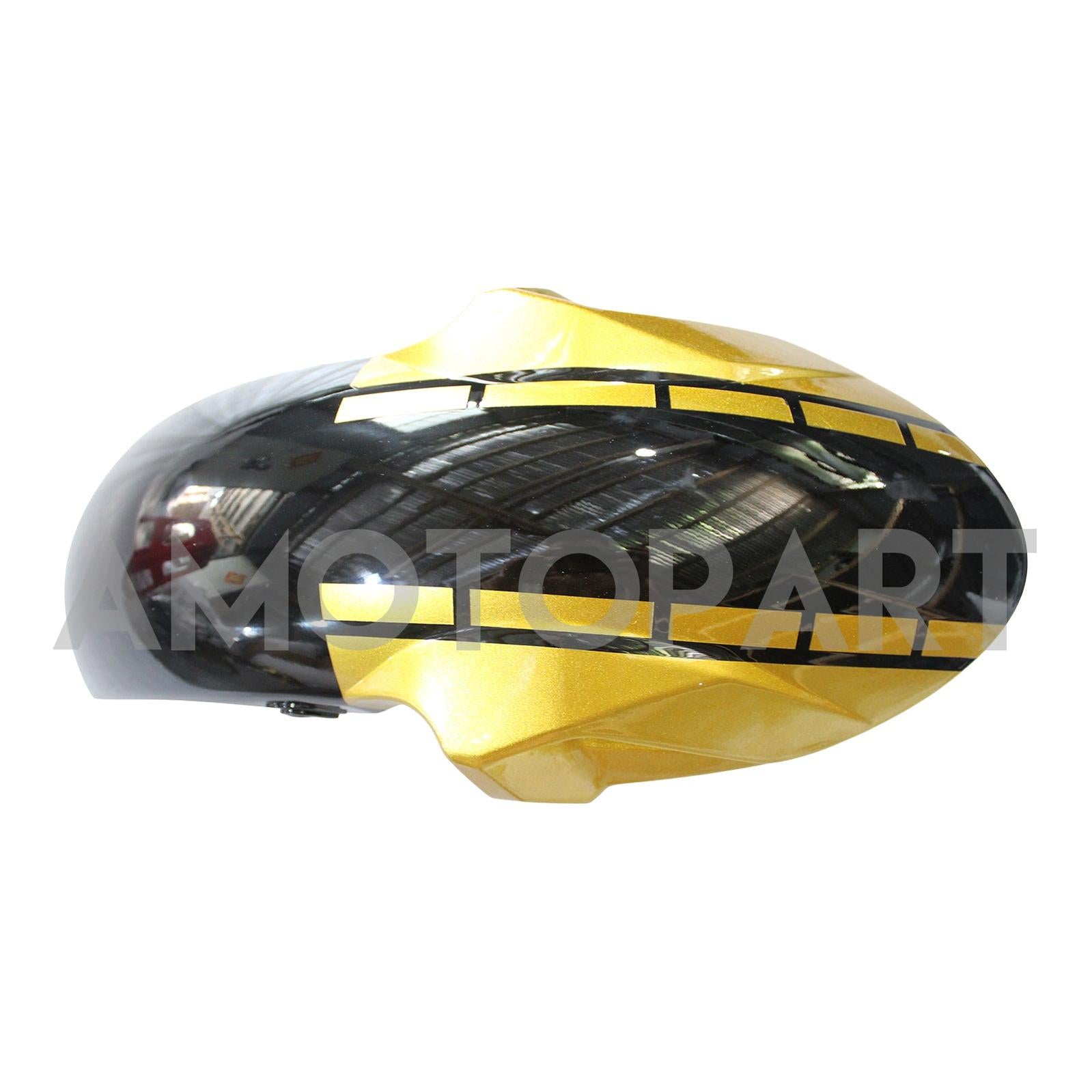 Amotopart 2017-2019 Kawasaki ER6F/Ninja650R Kit de carenado negro dorado