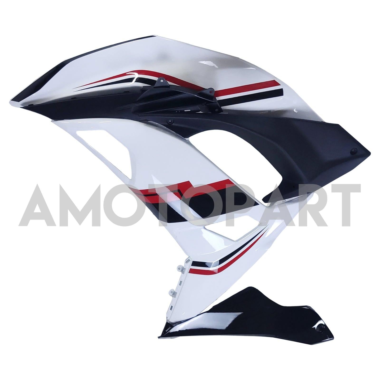 Amotopart 2017-2019 Kawasaki ER6F/Ninja650R White Black Fairing Kit