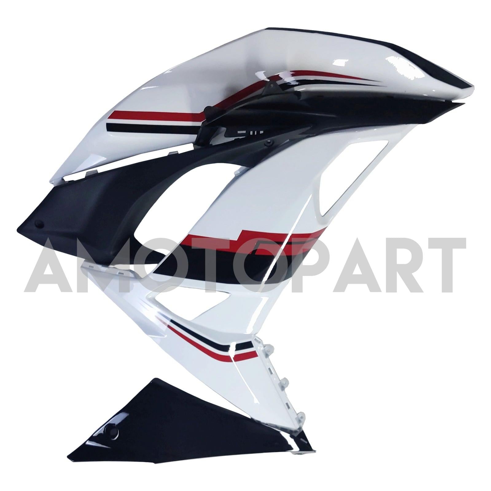 Amotopart 2017-2019 Kawasaki ER6F/Ninja650R White Black Fairing Kit