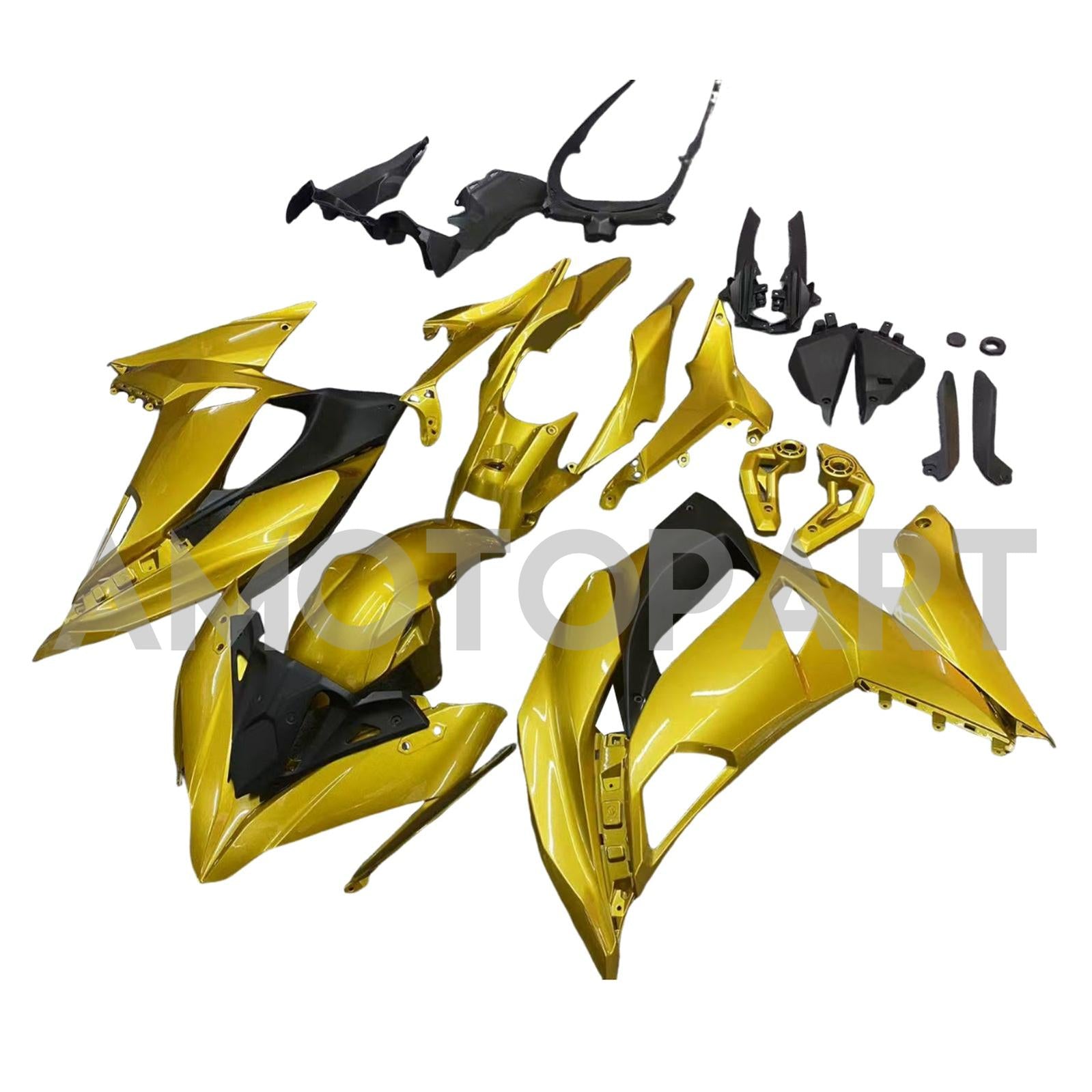 Amotopart 2017-2019 Kawasaki ER6F/Ninja 650R Kit de carenado de golf