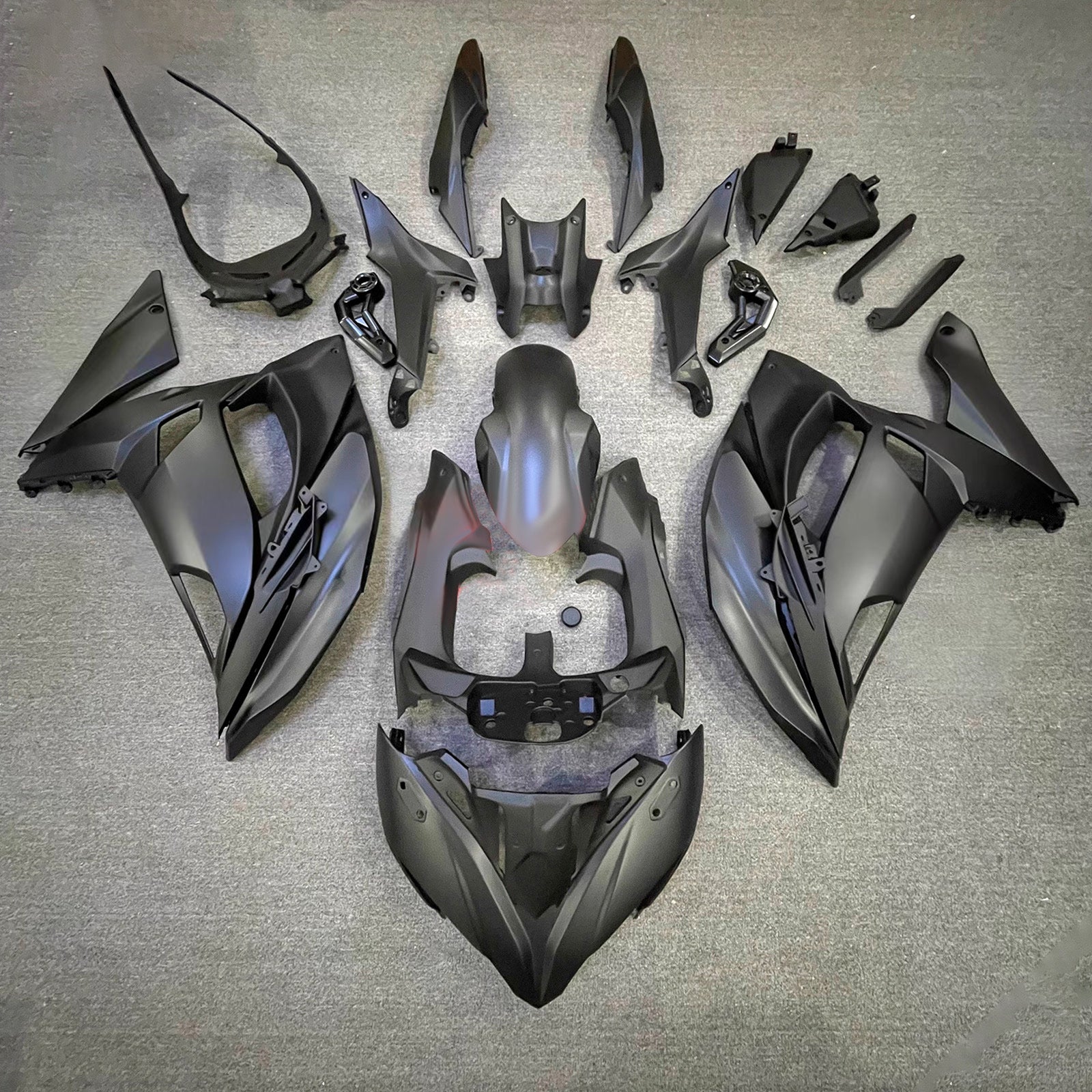 Amotopart 2017-2019 Kawasaki ER6F/Ninja650R Matt Sort Fairing Kit