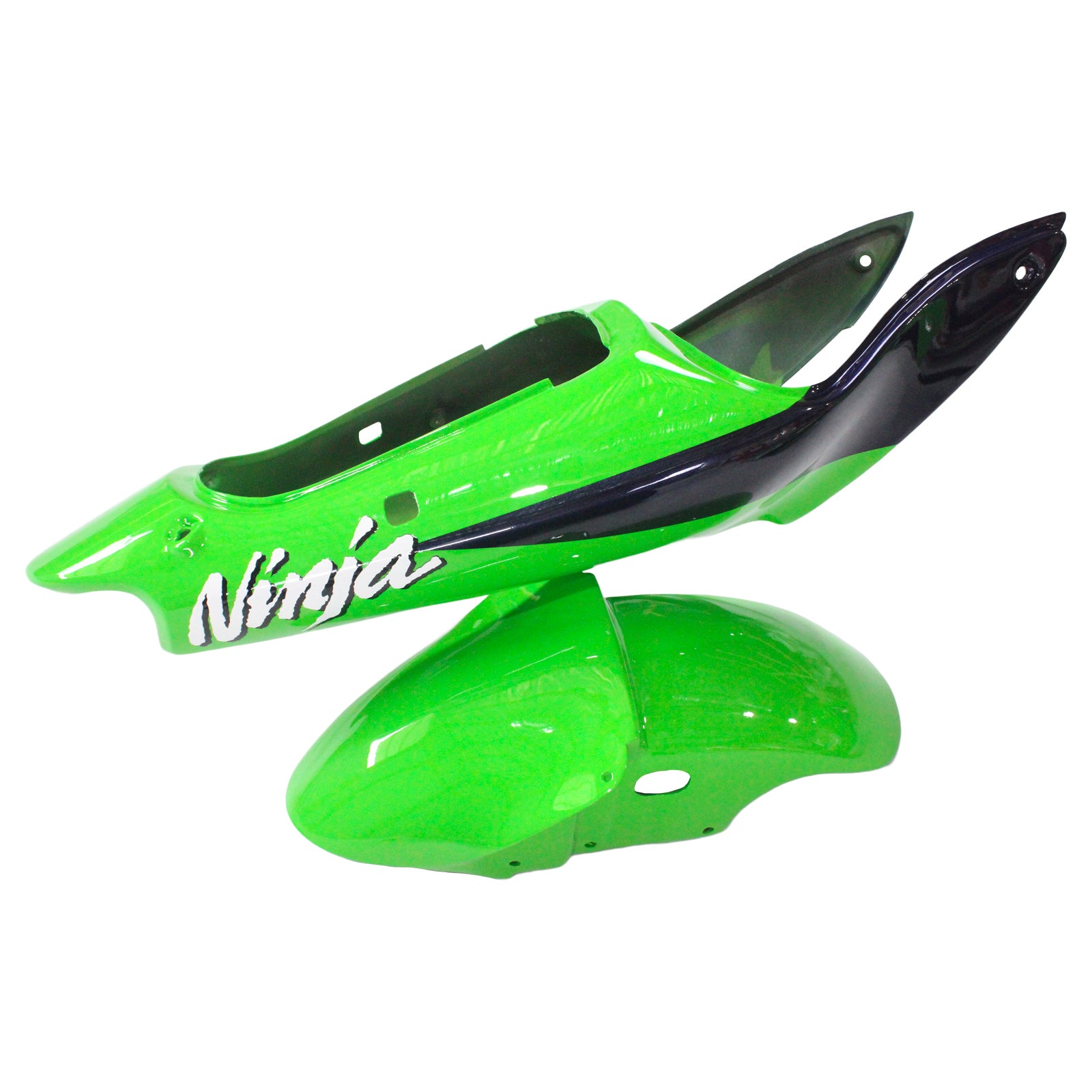 Amotopart Kawasaki ZX6R 1998-1999 Green&Black Fairing Kit