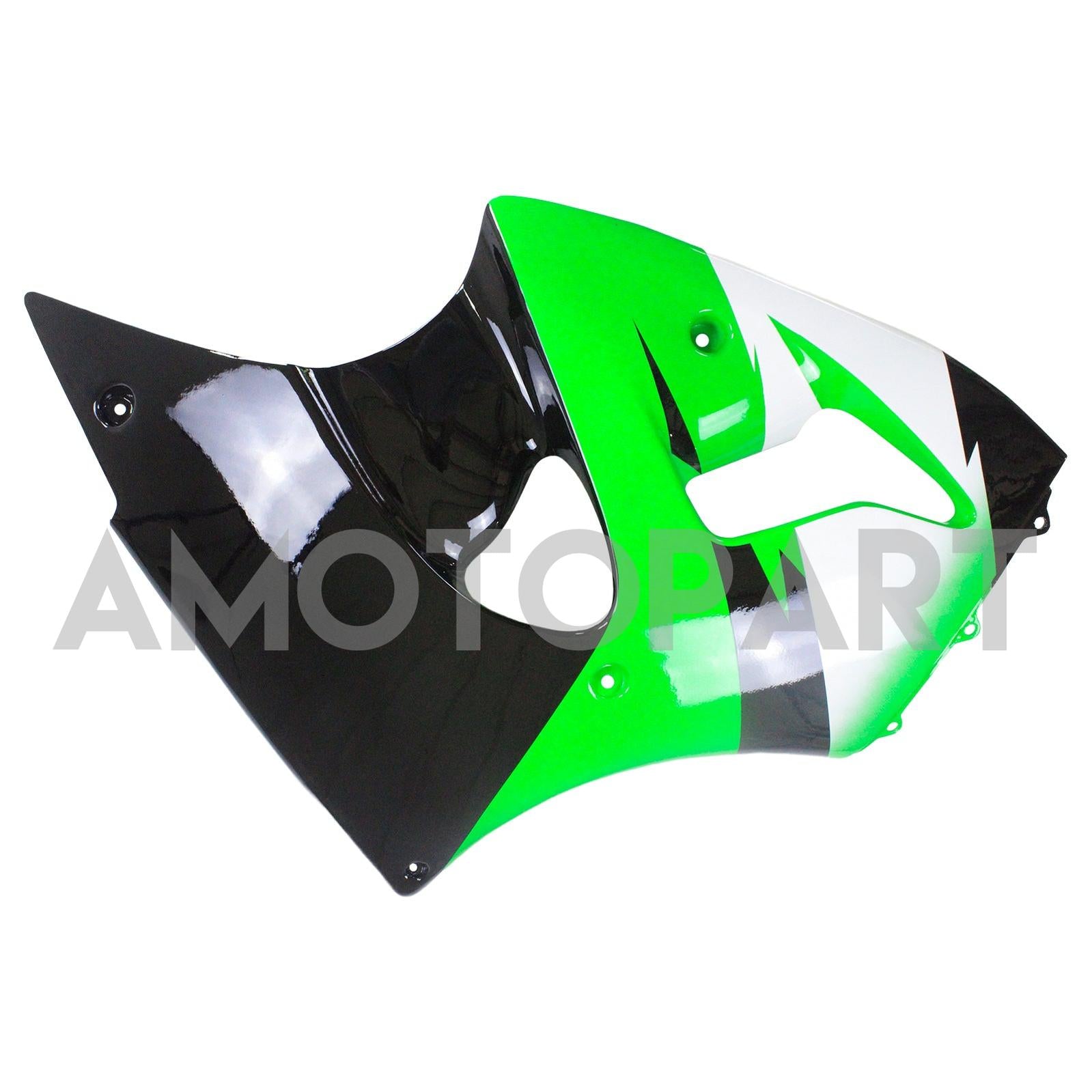 Amotopart Kawasaki ZX6R 1998-1999 Kit de carenagem preta verde