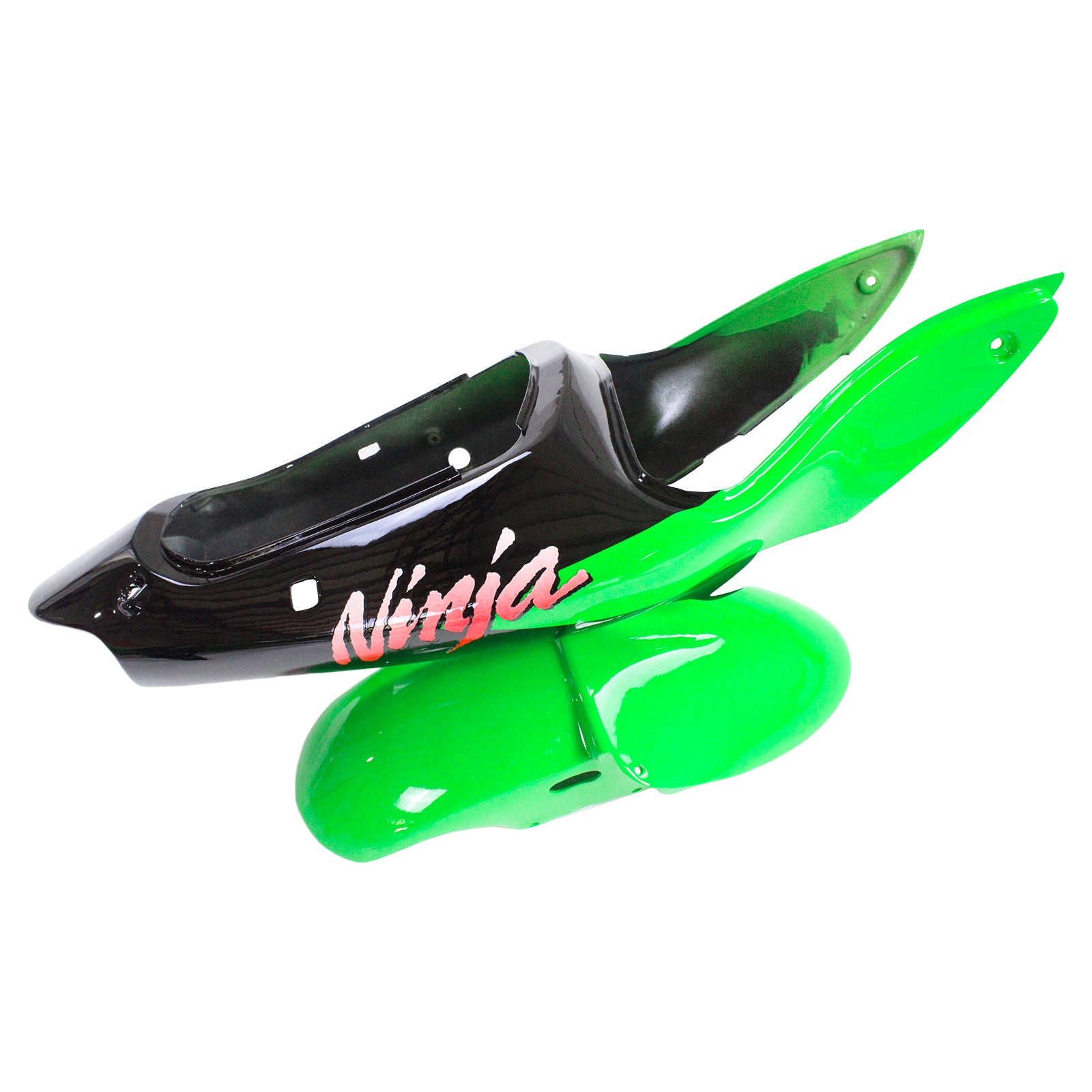 Amotopart Kawasaki ZX6R 1998-1999 Green Black Fairing Kit