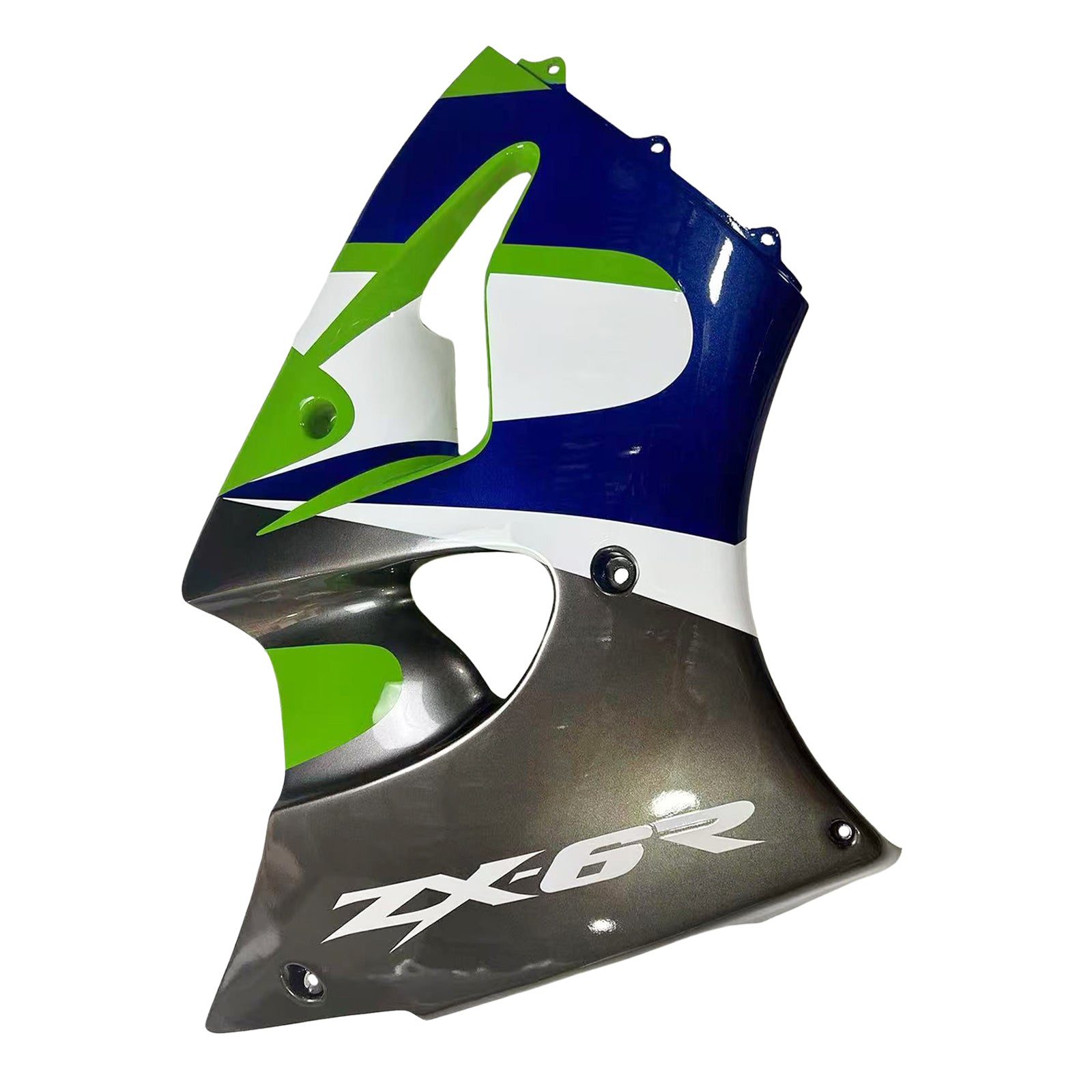 Amotopart 1998-1999 Kawasaki ZX6R Grün&Schwarzes Style3 Verkleidungsset