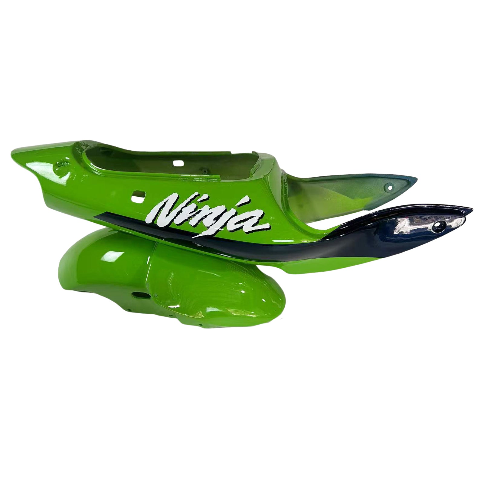 Amotopart 1998-1999 Kawasaki ZX6R Grün&Schwarzes Style3 Verkleidungsset
