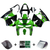 Amotopart 1998-1999 Kawasaki ZX6R Green&Black Style2 Fairing Kit