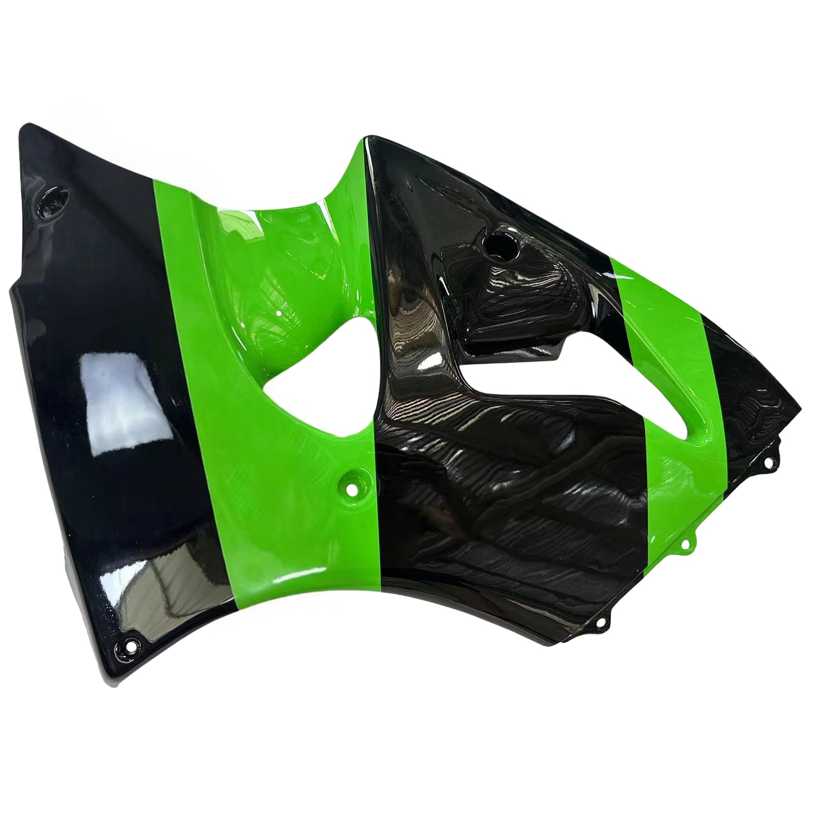 Amotopart 1998-1999 Kawasaki ZX6R Grün&Schwarzes Style2 Verkleidungsset