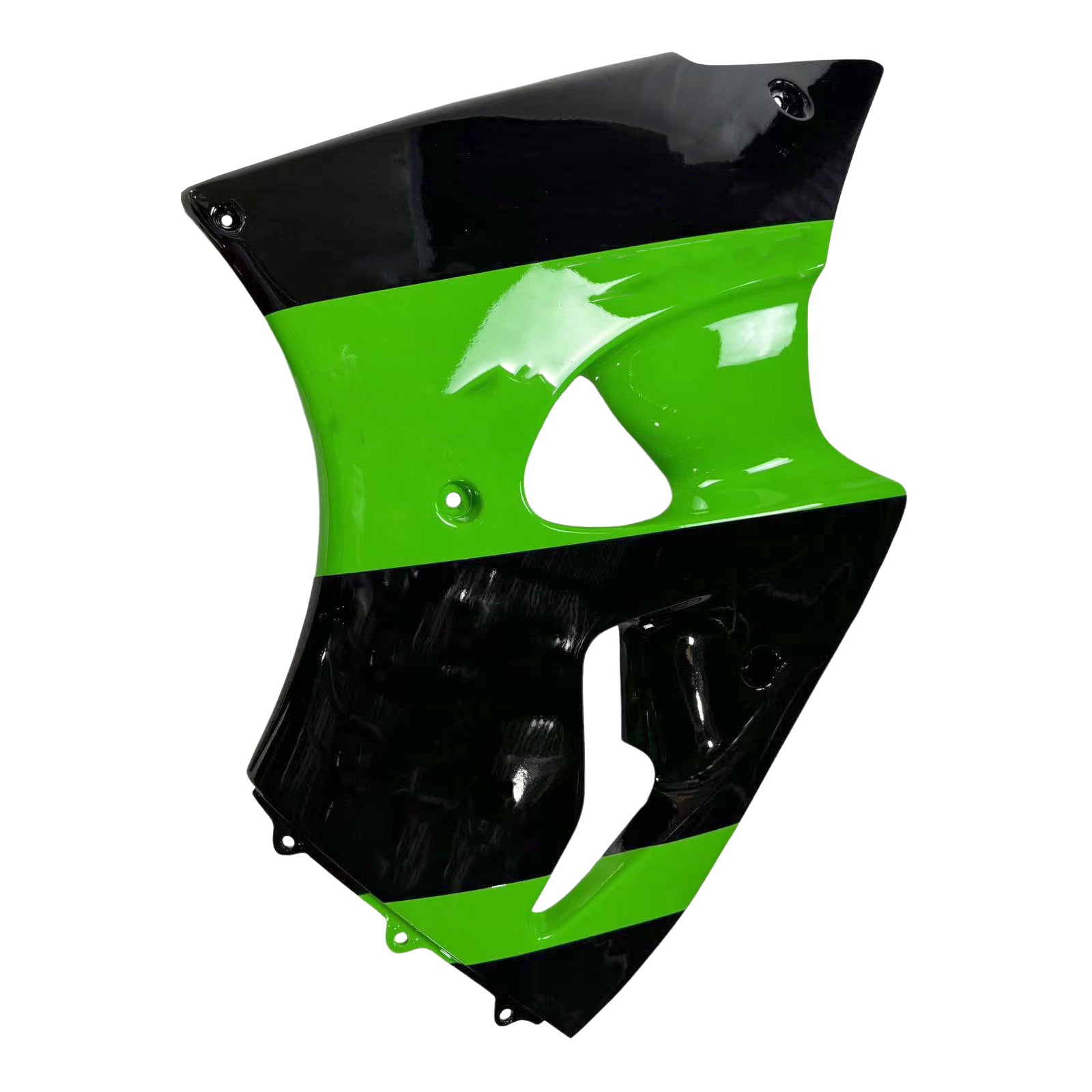 Amotopart 1998-1999 Kawasaki ZX6R Green & Black Style1 Fairing Kit