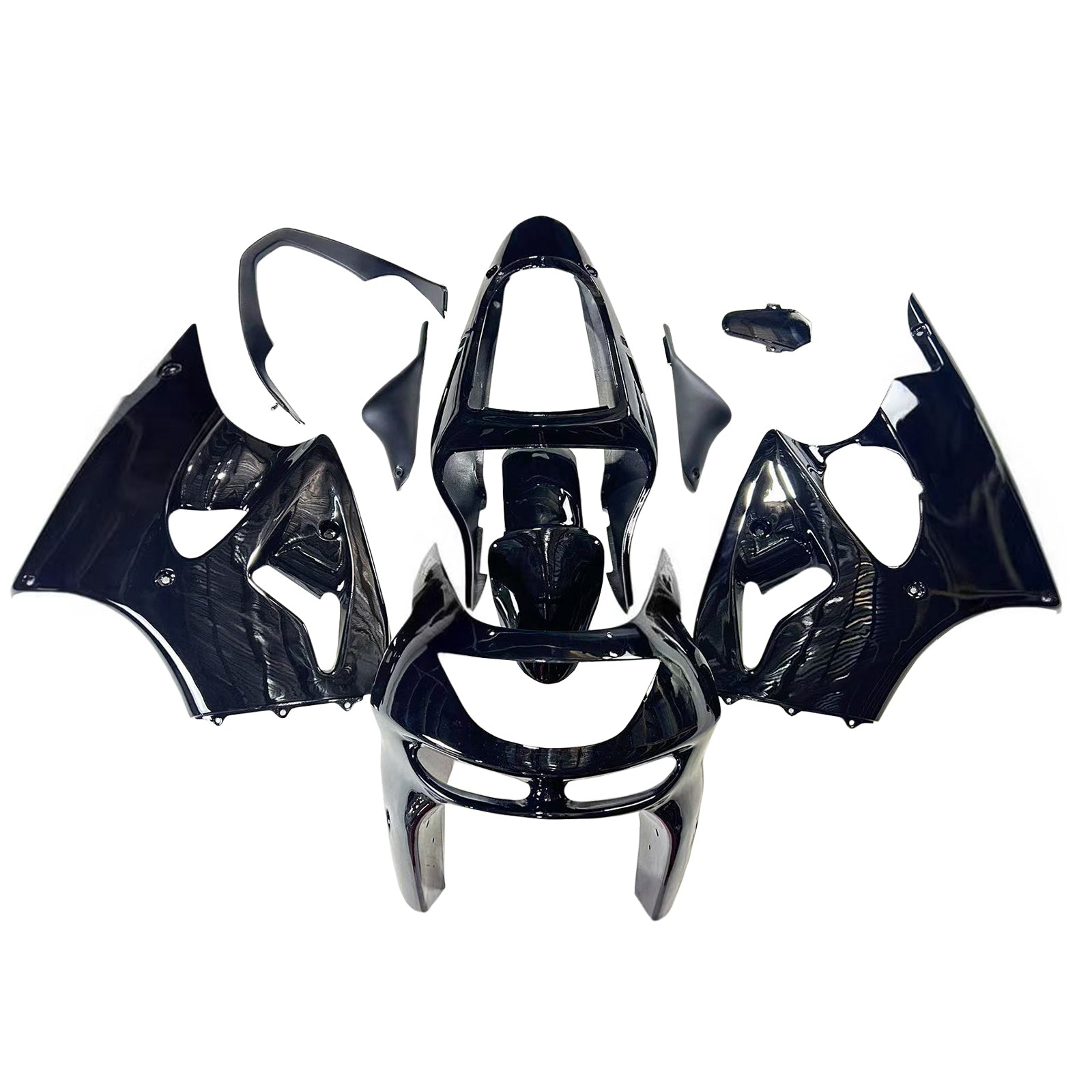 Amotopart 1998-1999 Kawasaki ZX6R Black Fairing Kit