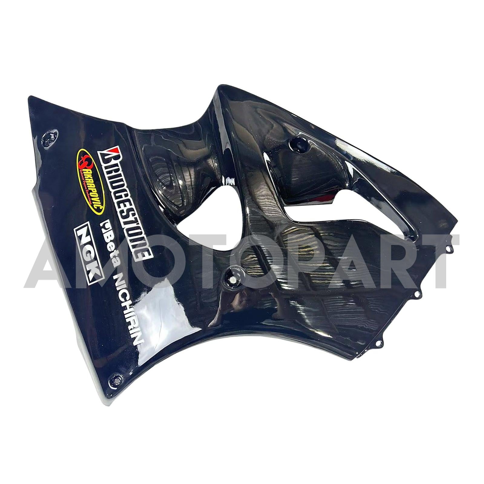 Amotopart 1998-1999 Kawasaki ZX6R Black Fairing Kit