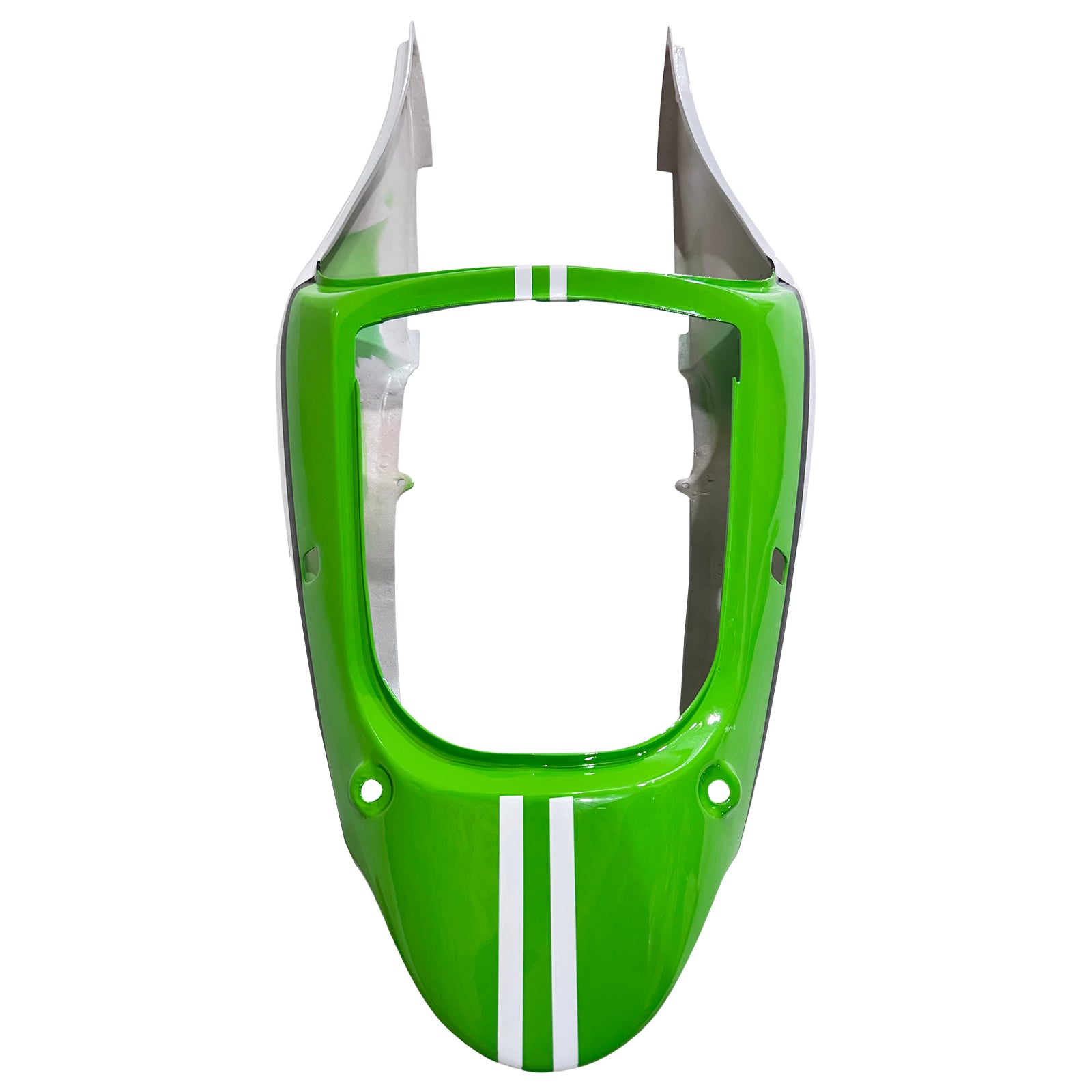 Amotopart 1998–1999 Kawasaki ZX6R Weiß-Grün-Verkleidungsset