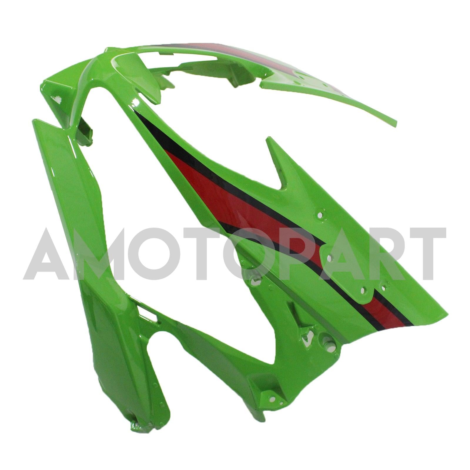 Kit de carenado Amotopart Kawasaki ZX6R 2019-2023 verde negro