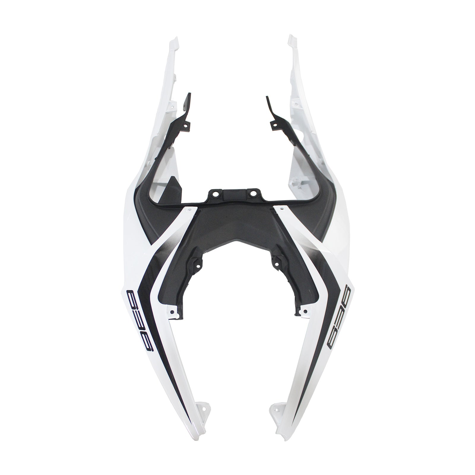 Amotopart 2019-2023 Kawasaki ZX6R White Gray Fairing Kit