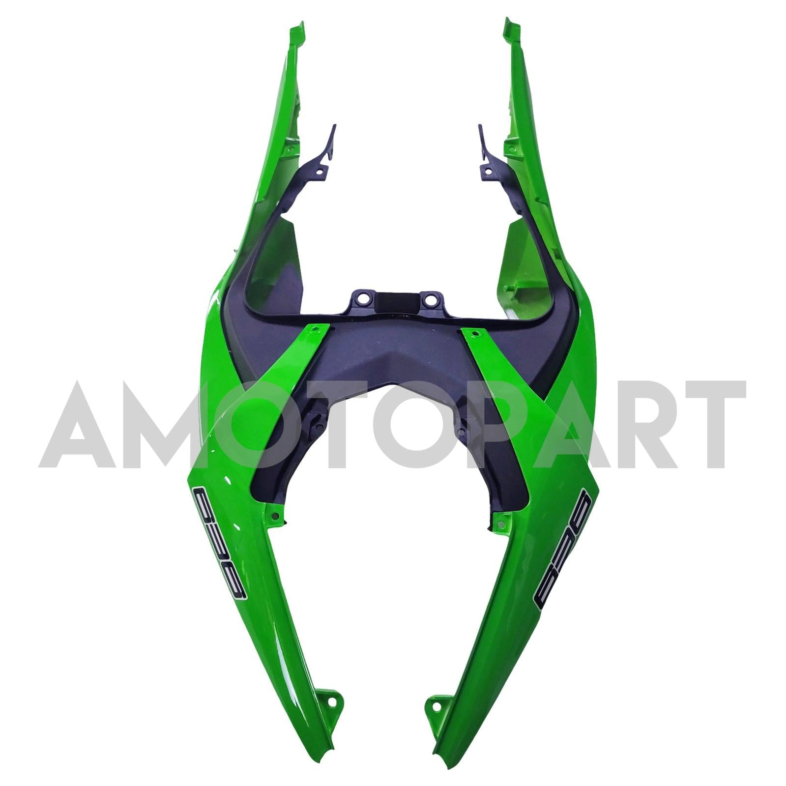 Amotopart Kawasaki 2019-2023 ZX6R Black Green Fairing Kit