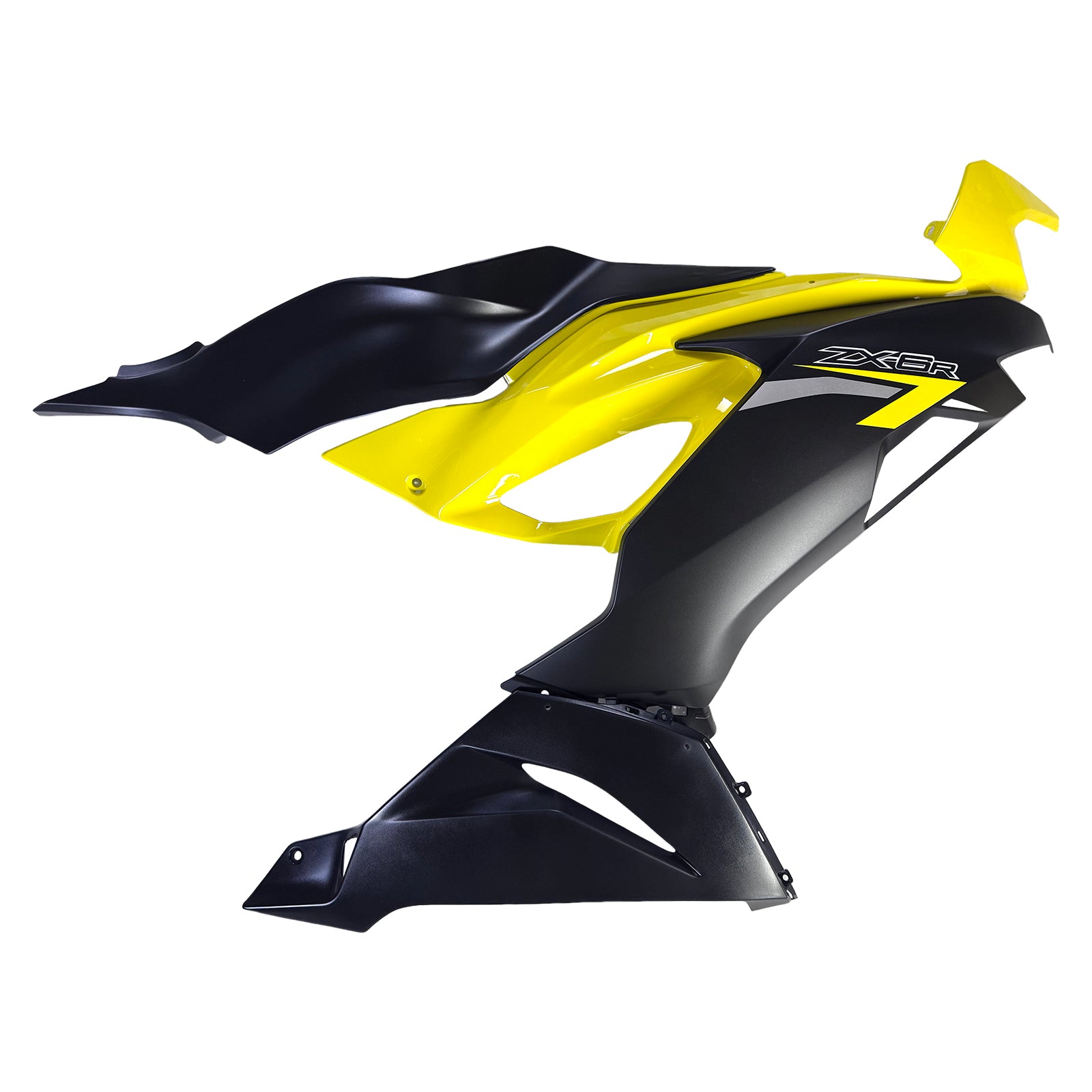 Amotopart Kawasaki 2019-2023 ZX6R Black Yellow Fairing Kit