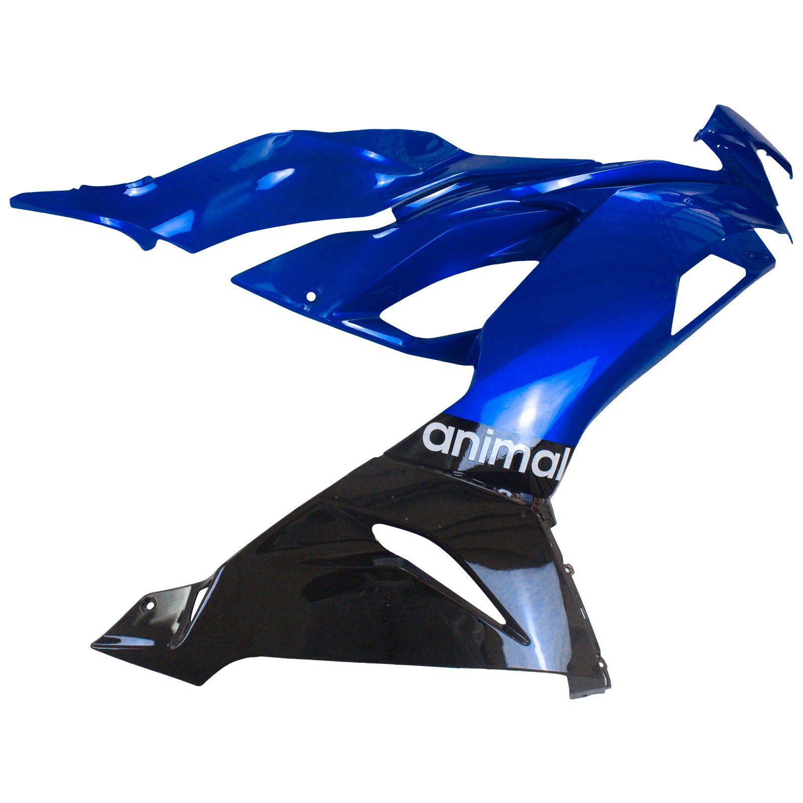 Amotopart 2019-2023 Kawasaki ZX6R Black & Blue Fairing Kit