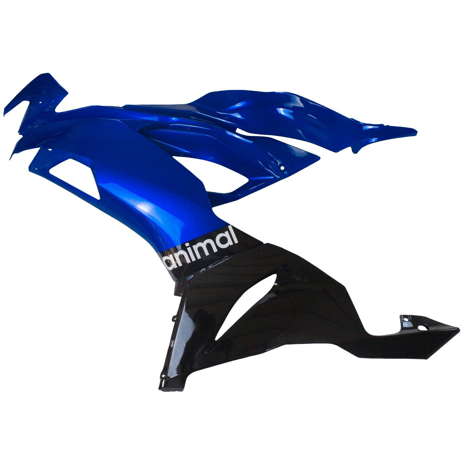 Amotopart 2019-2023 Kawasaki ZX6R Black & Blue Fairing Kit