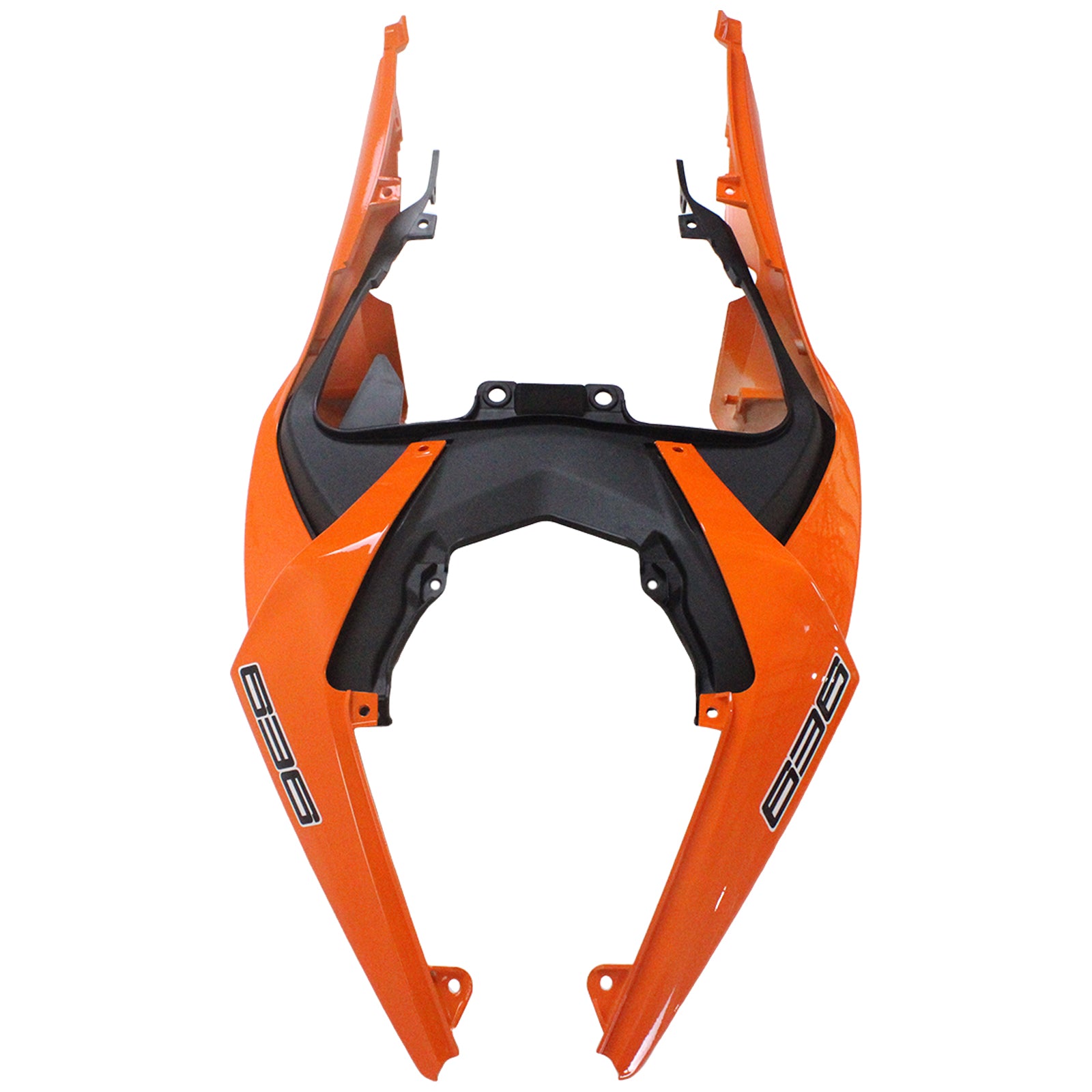 Amotopart 2019-2023 Kawasaki ZX6R Black&Orange Fairing Kit