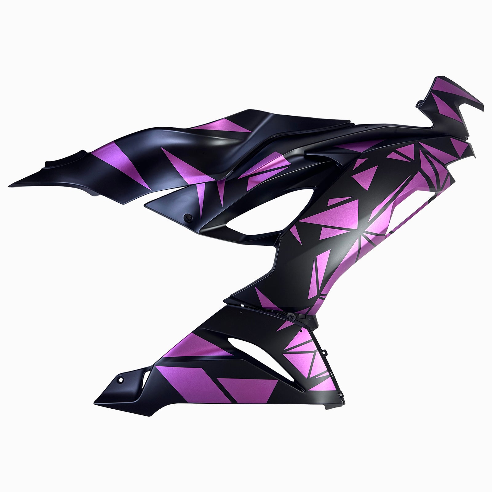 Amotopart 2019-2023 Kawasaki ZX6R Schwarz&Rosa Verkleidungssatz