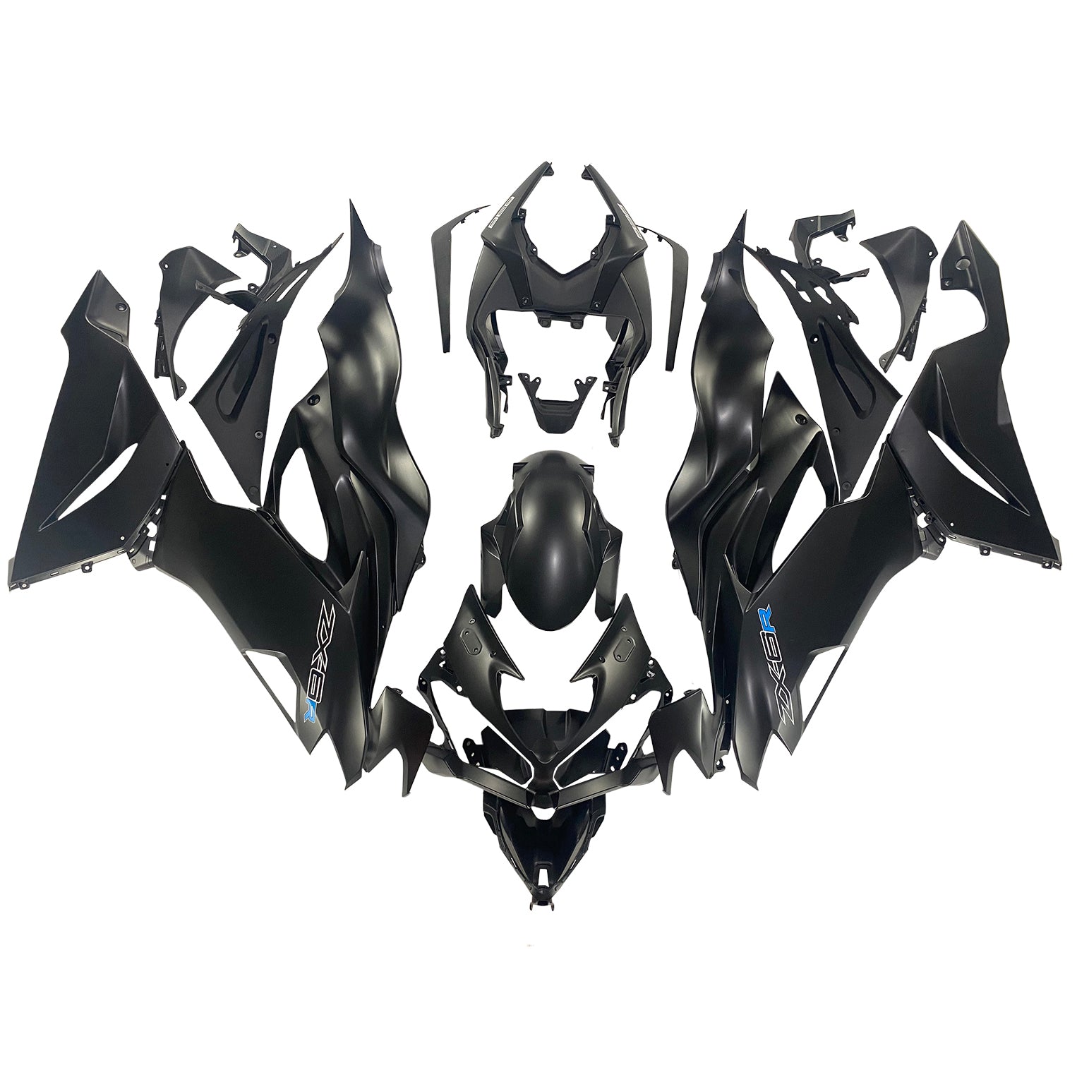 Amotopart 2019-2023 Kawasaki ZX6R Black Fairing Kit
