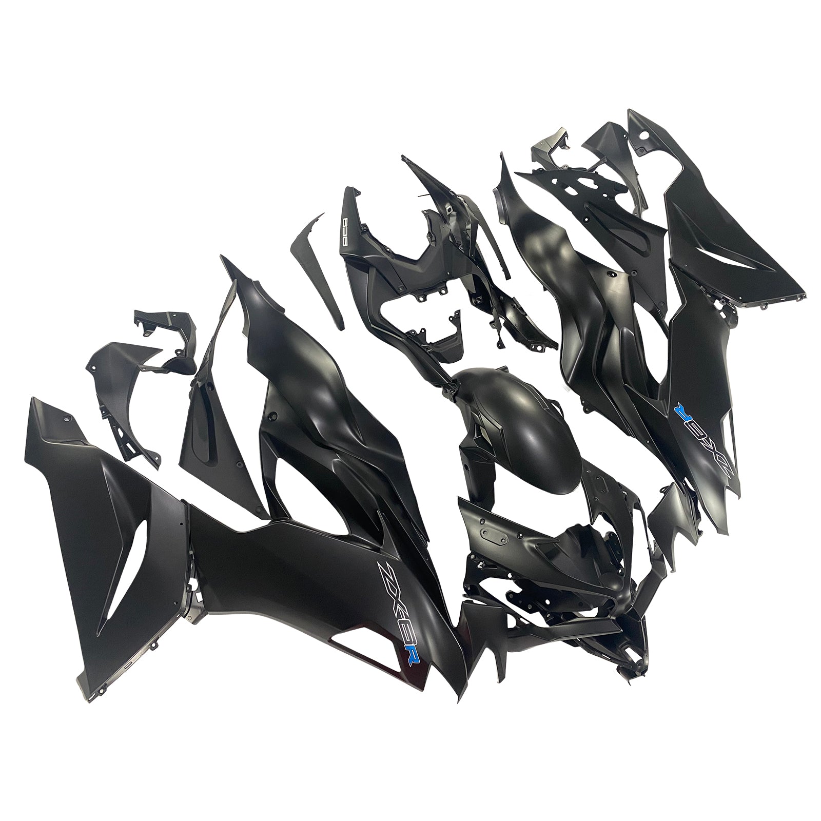 Amotopart 2019-2023 Kawasaki ZX6R Black Fairing Kit