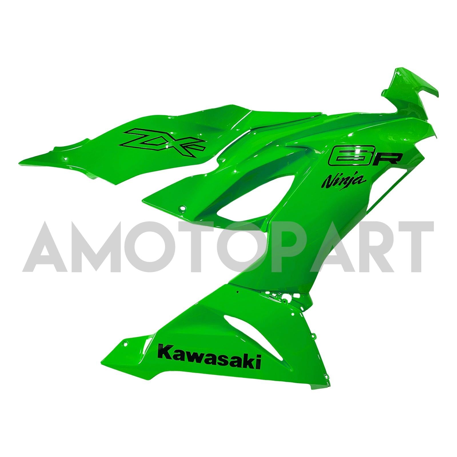 Amotopart 2019-2023 Kawasaki ZX6R Light Green Fairing Kit