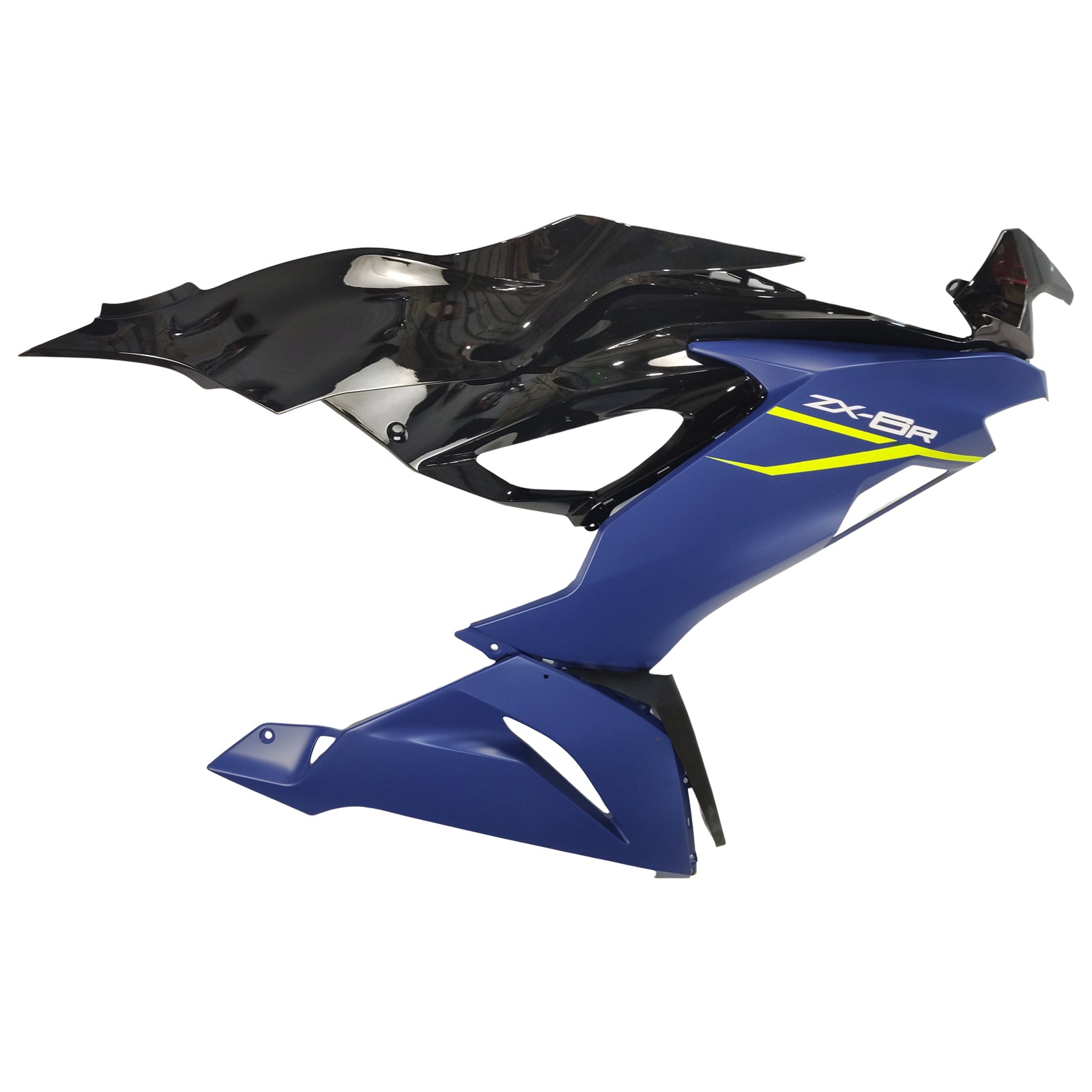 Amotopart 2019-2023 Kawasaki ZX6R Black Blue Fairing Kit