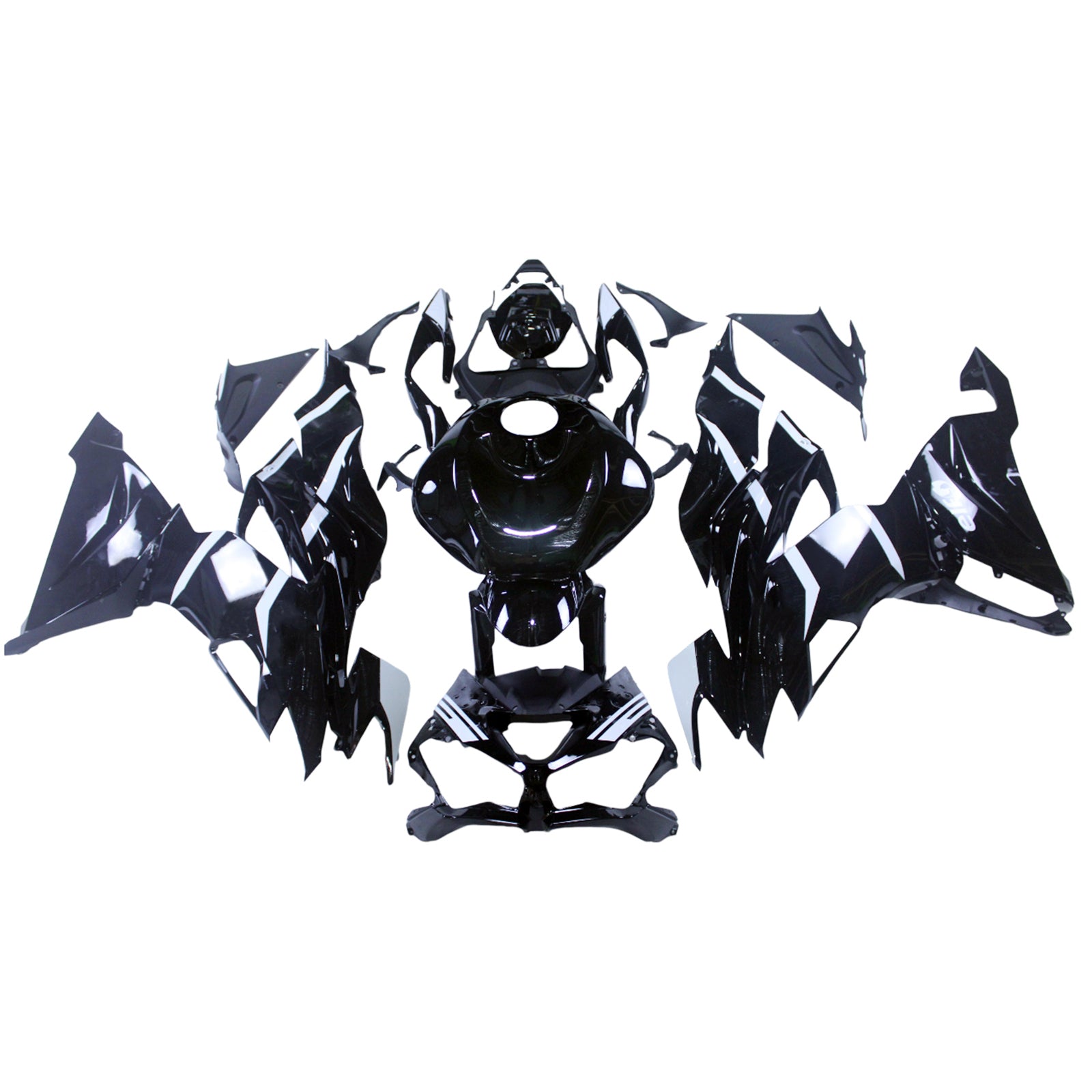 Amotopart 2019-2023 Kawasaki ZX6R Black Fairing Kit