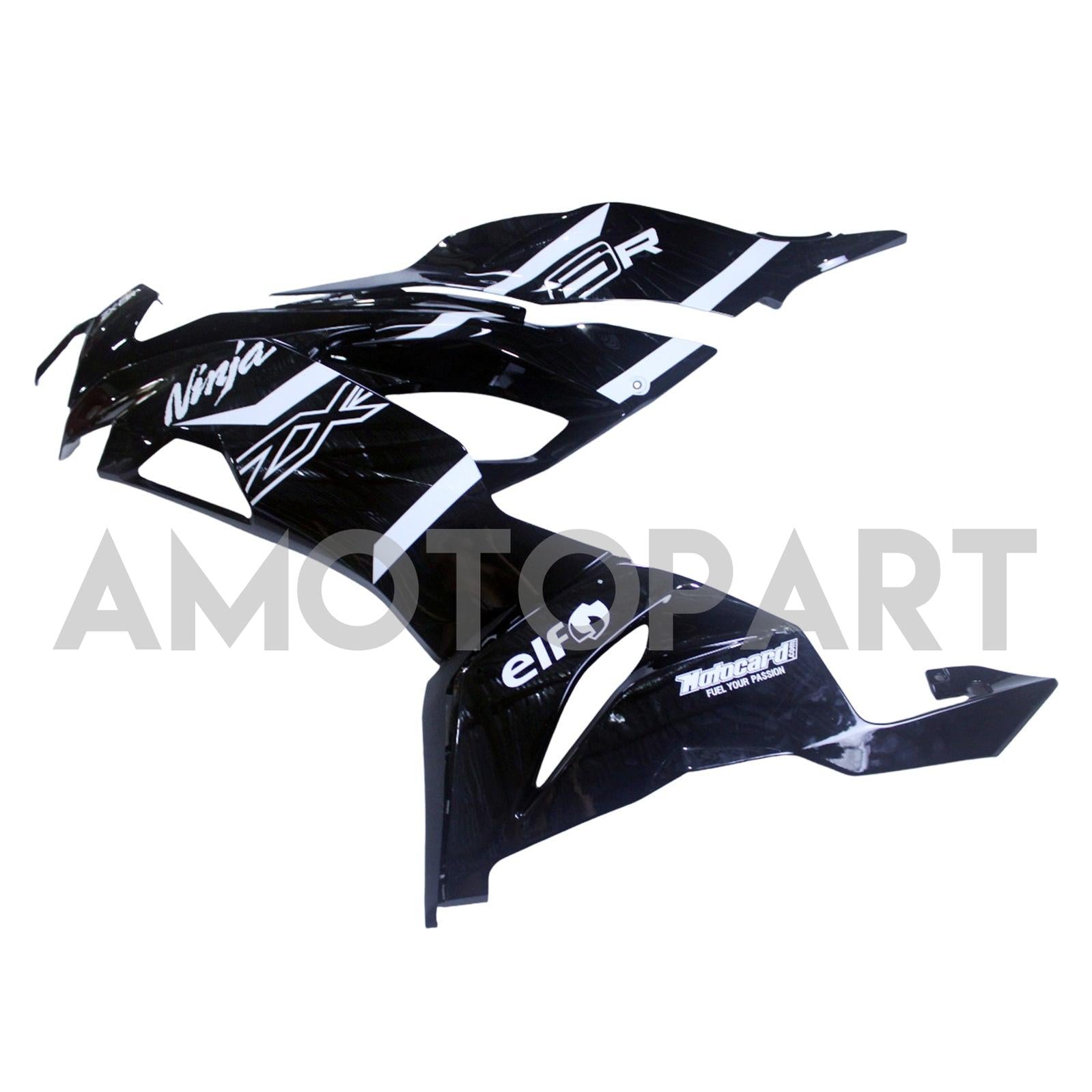 Amotopart 2019-2023 Kawasaki ZX6R Kit de carenado negro