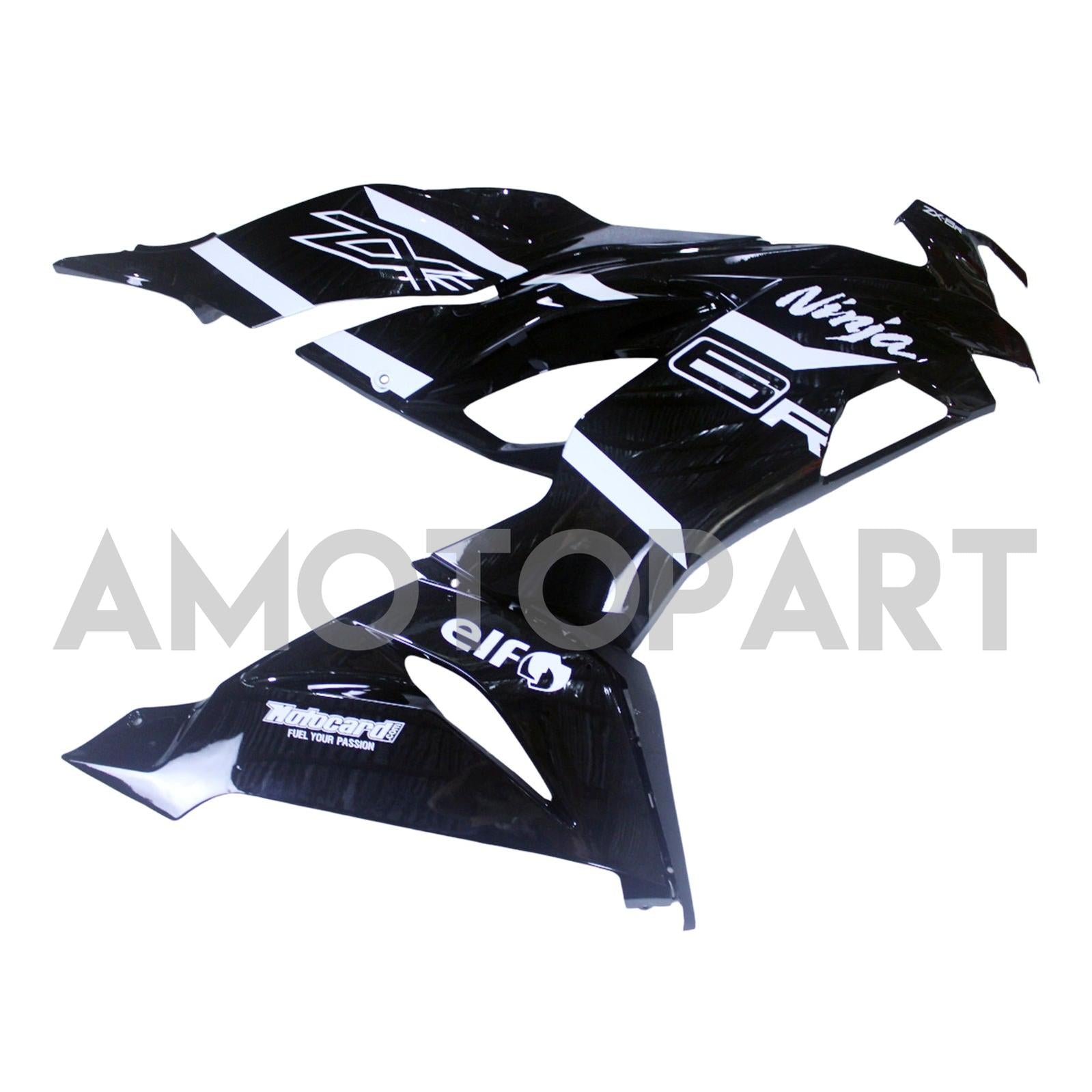Amotopart 2019-2023 Kawasaki ZX6R Kit de carenado negro