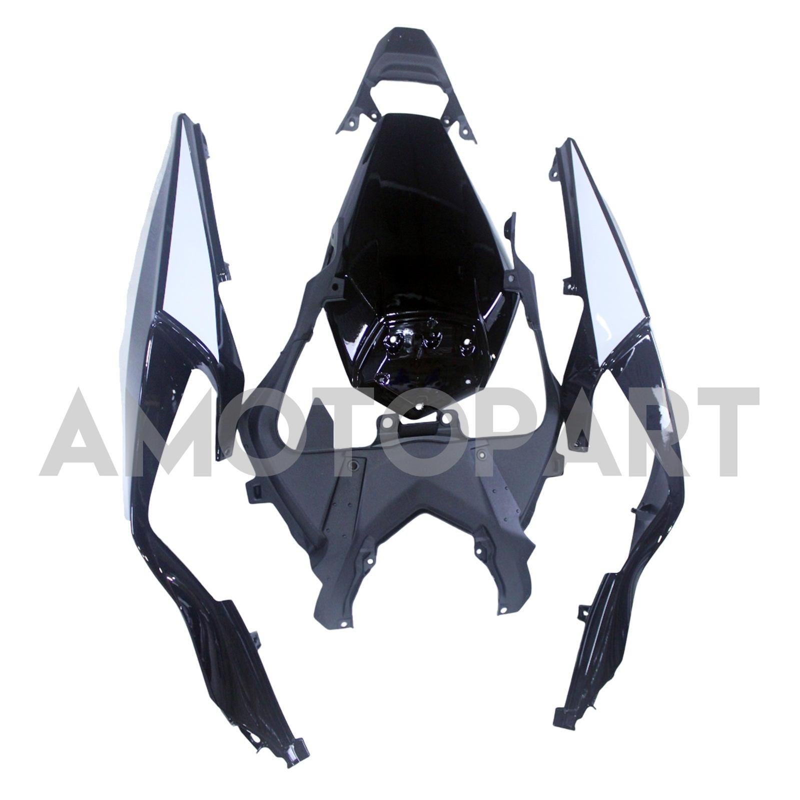 Amotopart 2019-2023 Kawasaki ZX6R Kit de carenado negro