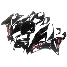 Kit carena Amotopart 2019-2023 Kawasaki ZX6R rosso nero lucido