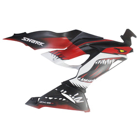 Amotopart 2019-2023 Kawasaki ZX6R Matte Black Red Fairing Kit