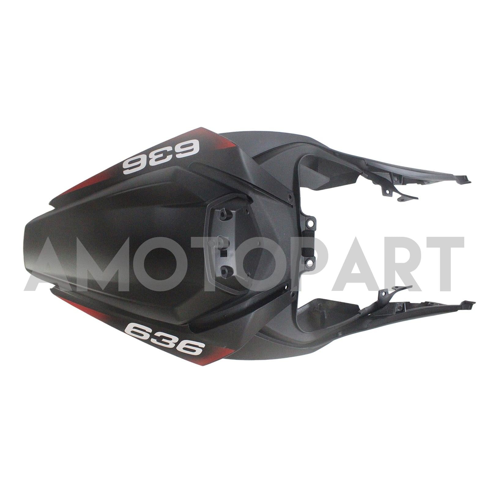 Amotopart 2019-2023 Kawasaki ZX6R Matte Black Red Fairing Kit