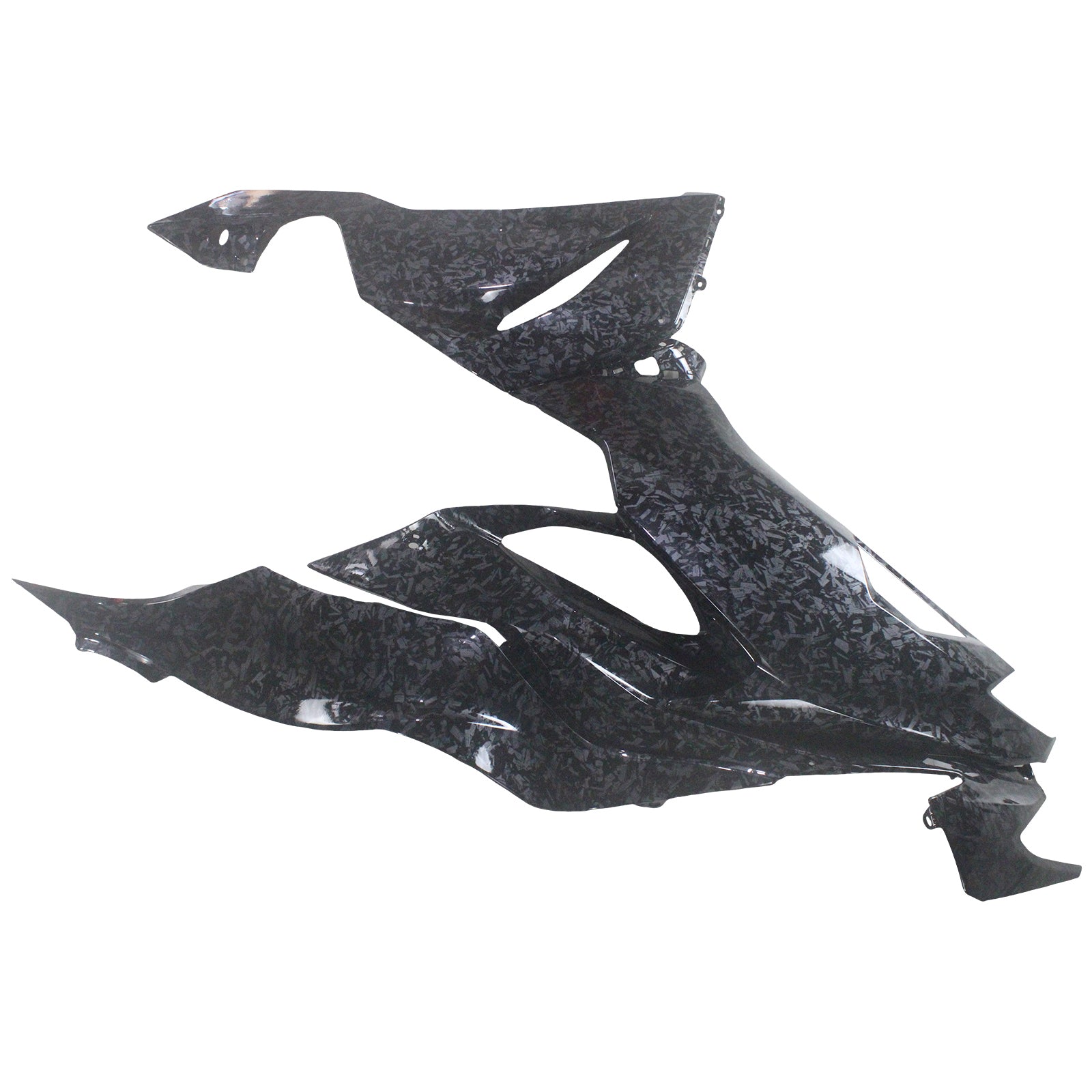 Amotopart 2019-2023 Kawasaki ZX6R Carbon Marble Fairing Kit