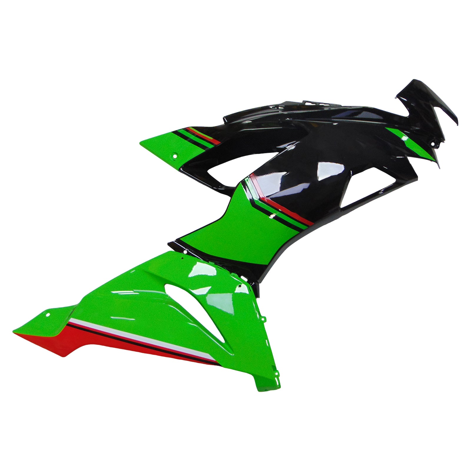 Amotopart 2019-2023 Kawasaki ZX6R Green Black Fairing Kit