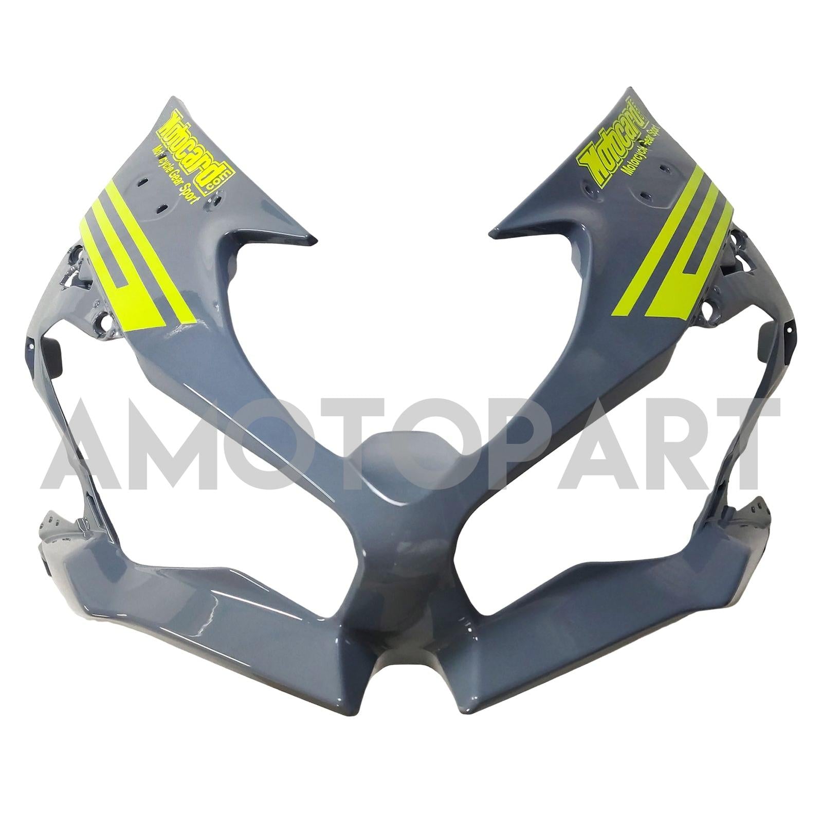 Amotopart 2019-2023 Kawasaki ZX6R Gray Yellow Fairing Kit