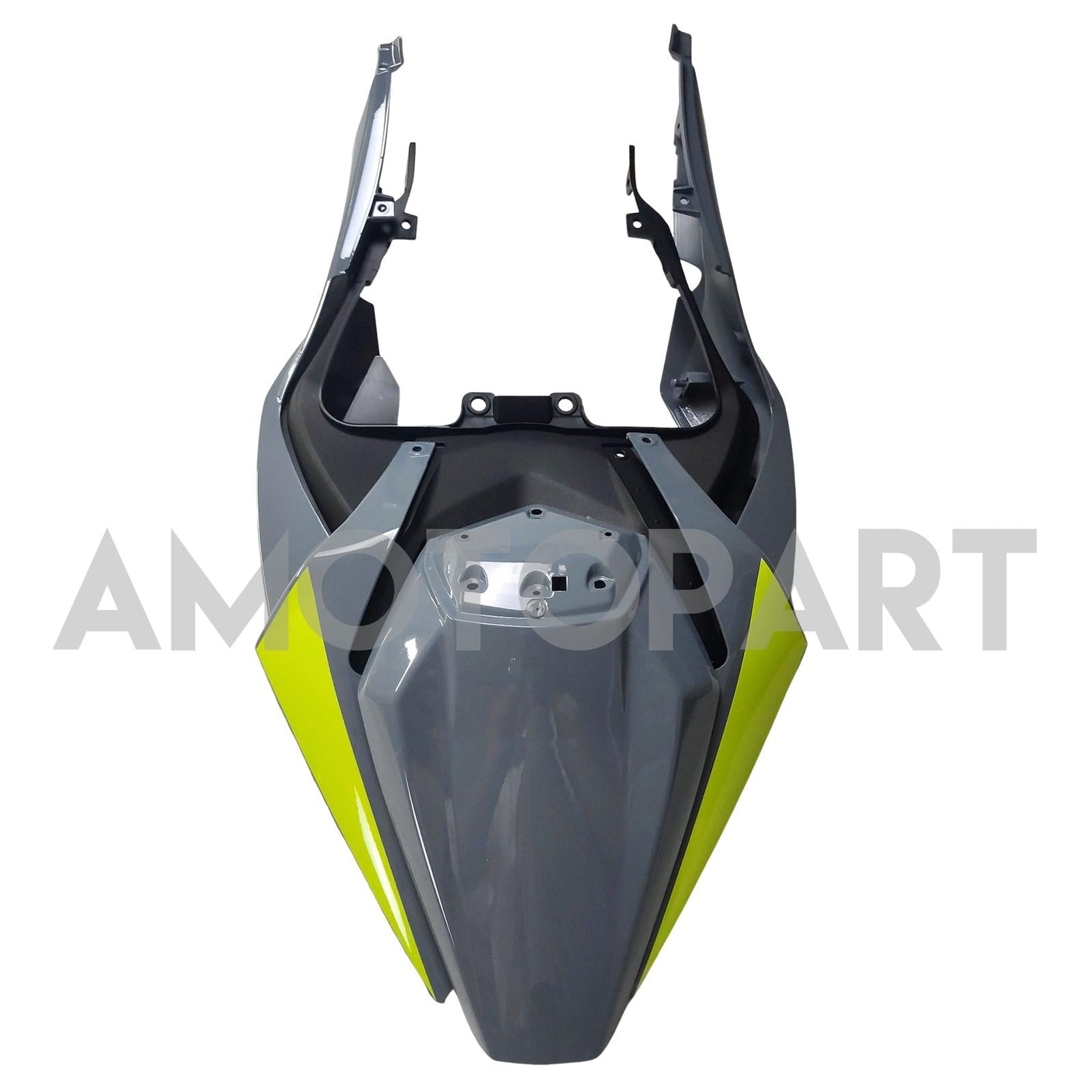 Amotopart 2019-2023 Kawasaki ZX6R Gray Yellow Fairing Kit