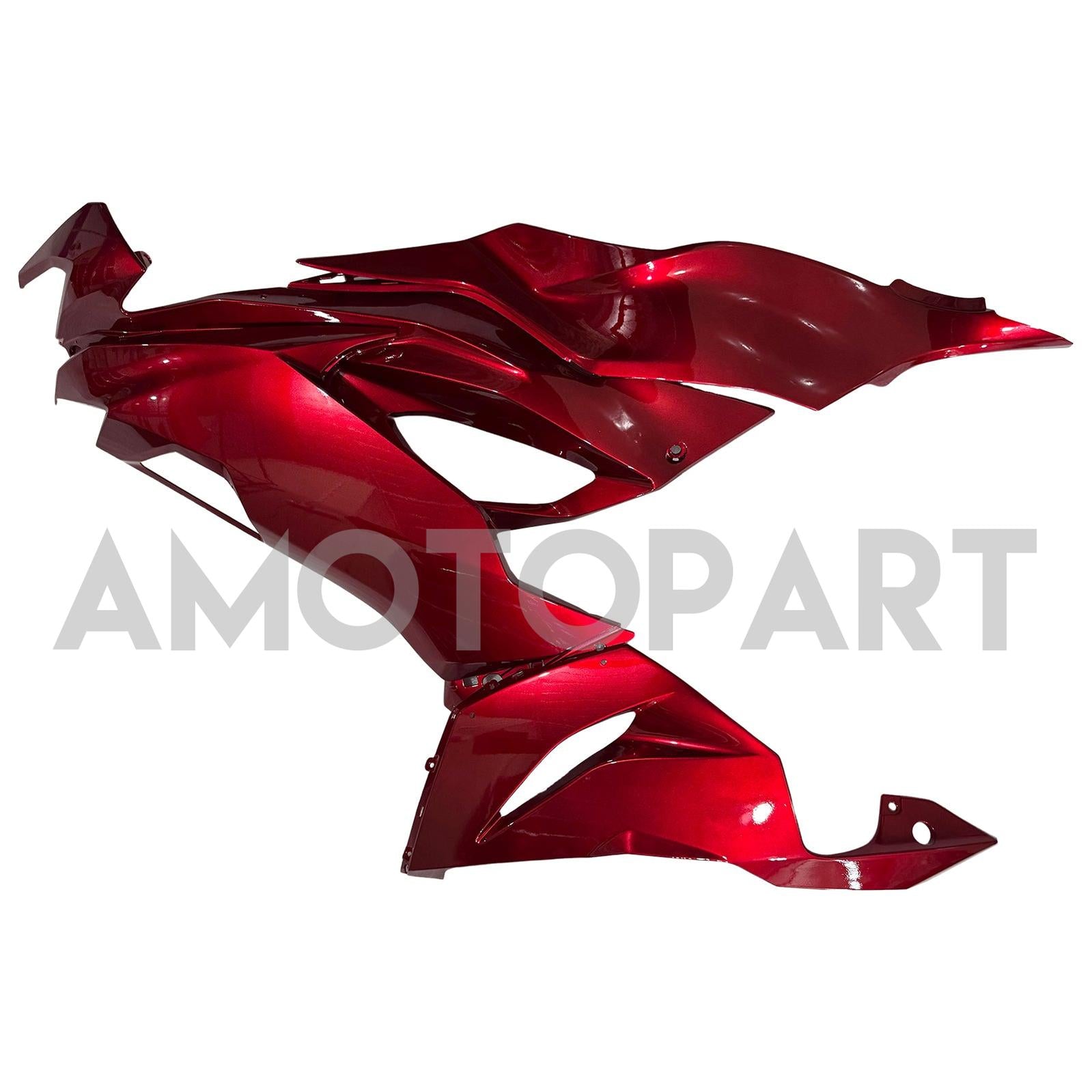 Amotopart 2019-2023 Kawasaki ZX6R Glossy Red Fairing Kit