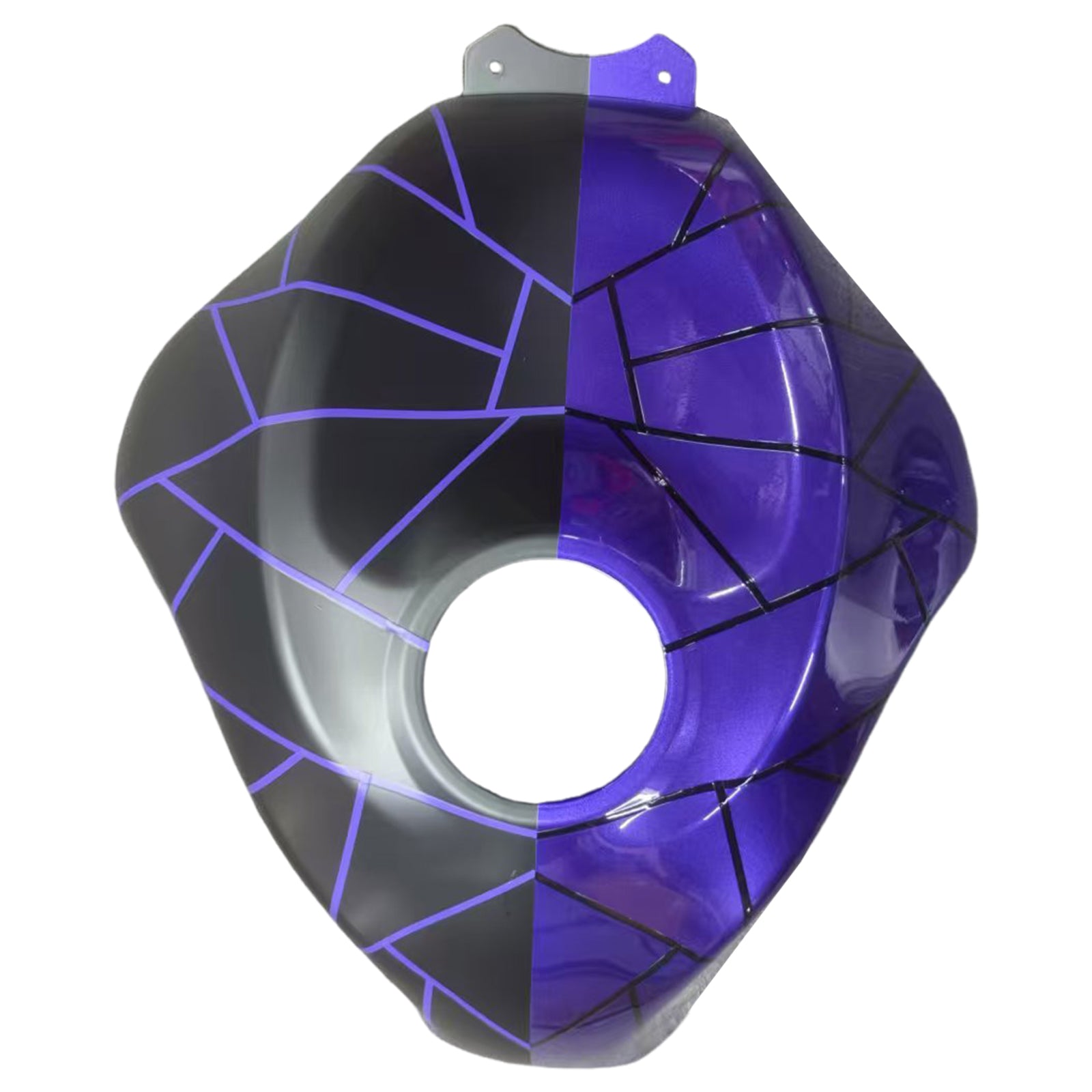 Amotopart 2019-2023 Kawasaki ZX6R Midnight Purple Matte Black Fairing Kit