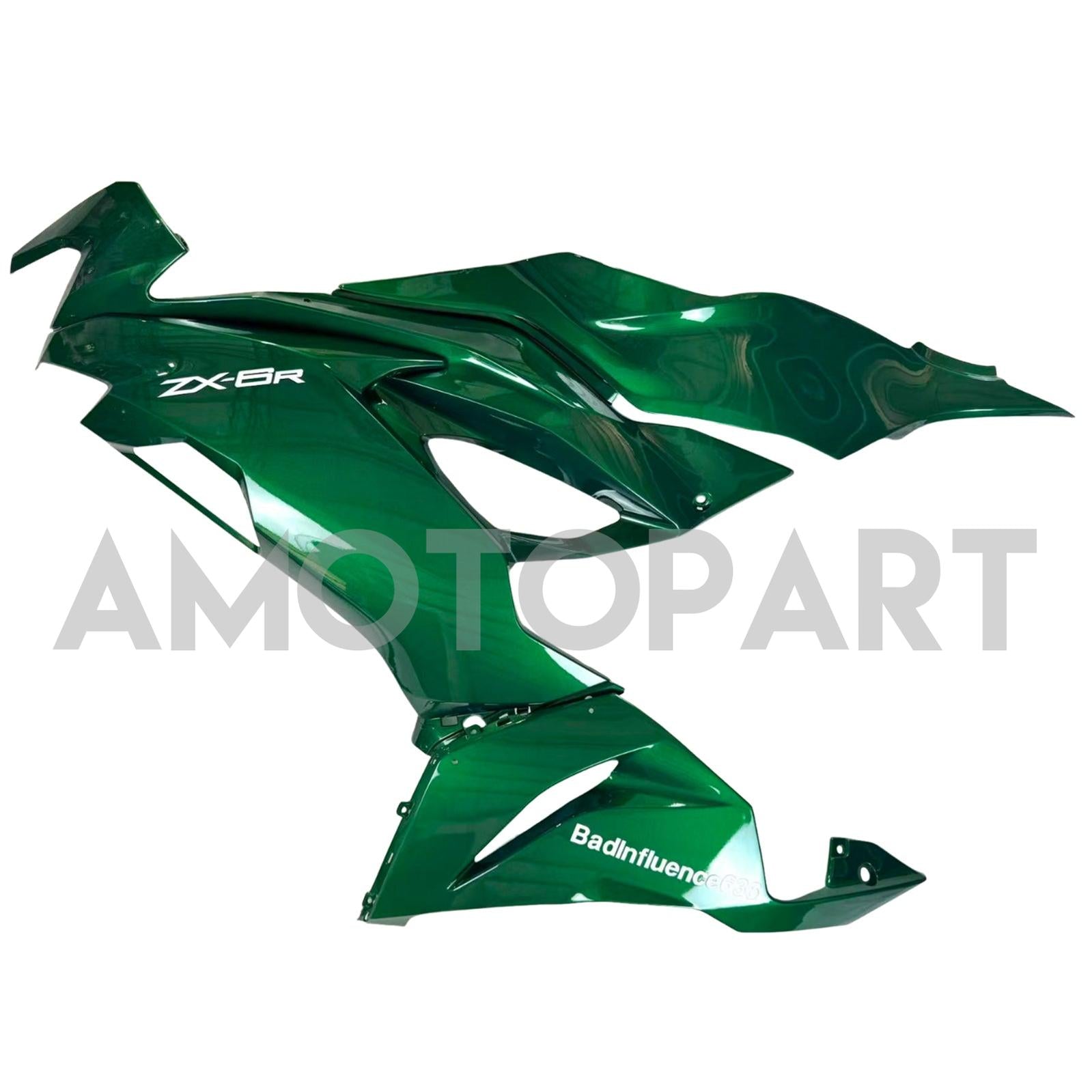 Amotopart 2019-2023 Kawasaki ZX6R Green Fairing Kit