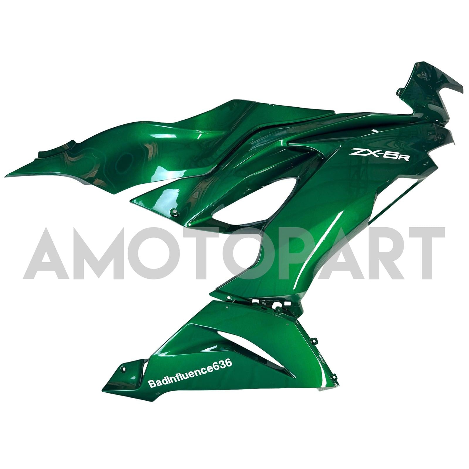 Amotopart 2019-2023 Kawasaki ZX6R Green Fairing Kit