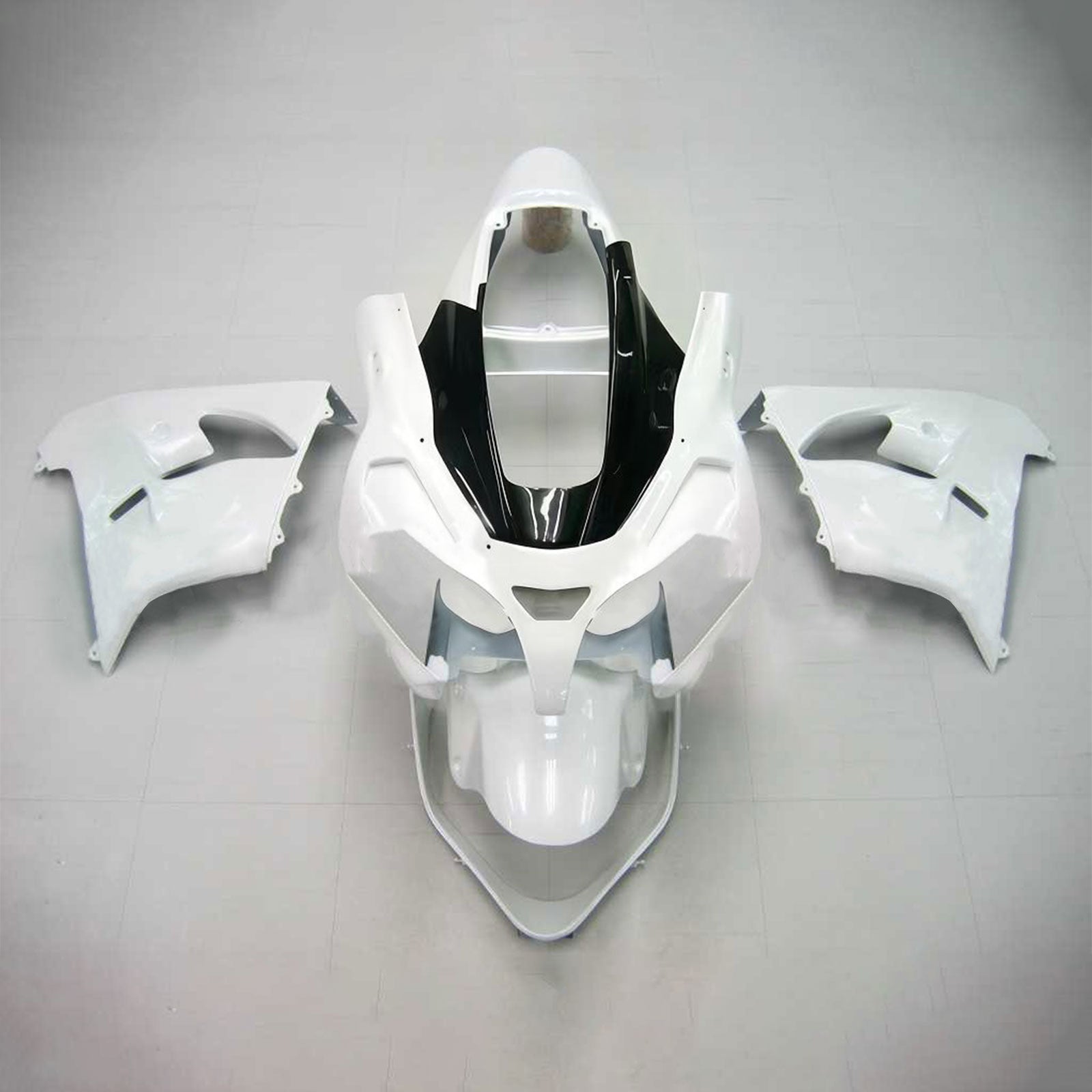 Amotopart Kawasaki 2002-2003 ZX9R White Black Fairing Kit