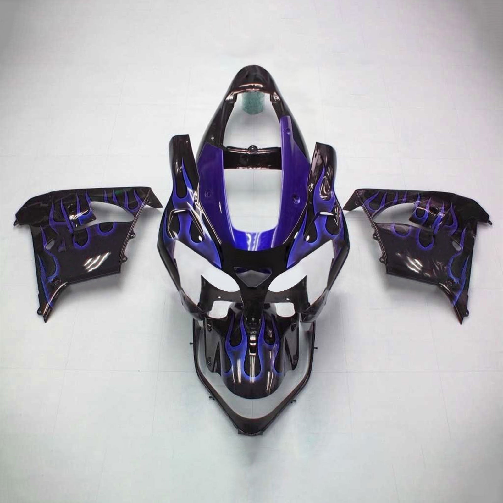 Amotopart Kawasaki 2002-2003 ZX9R Purple Black Mix Fairing Kit