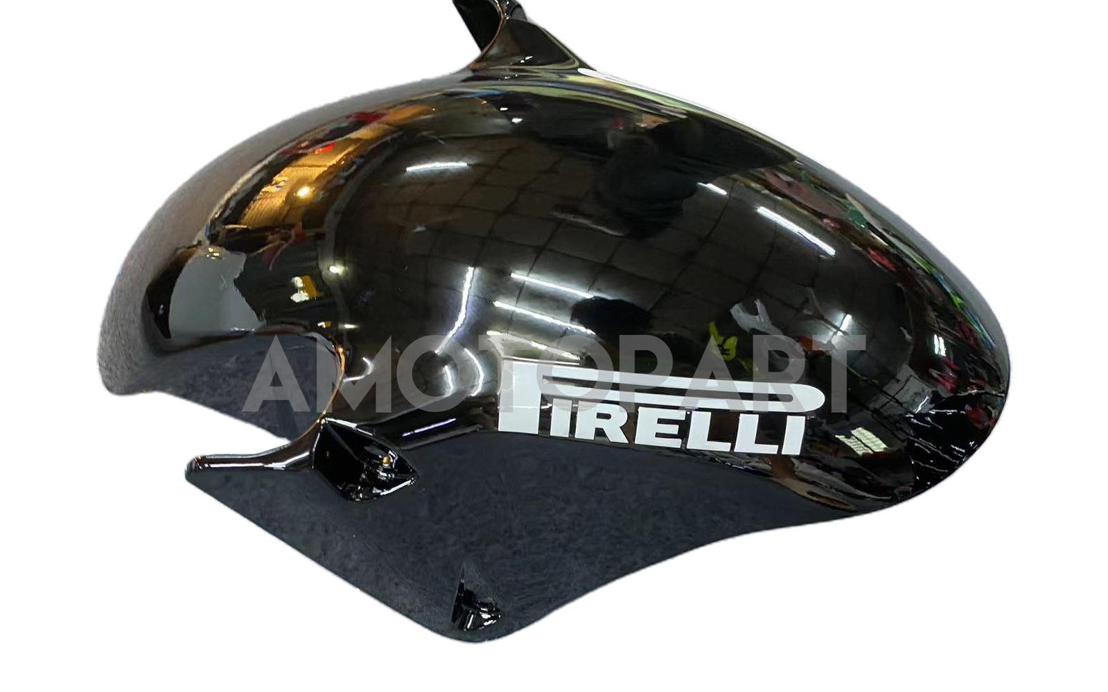 Amotopart 2002-2003 Kawasaki ZX9R Black & White Stripe Fairing Kit