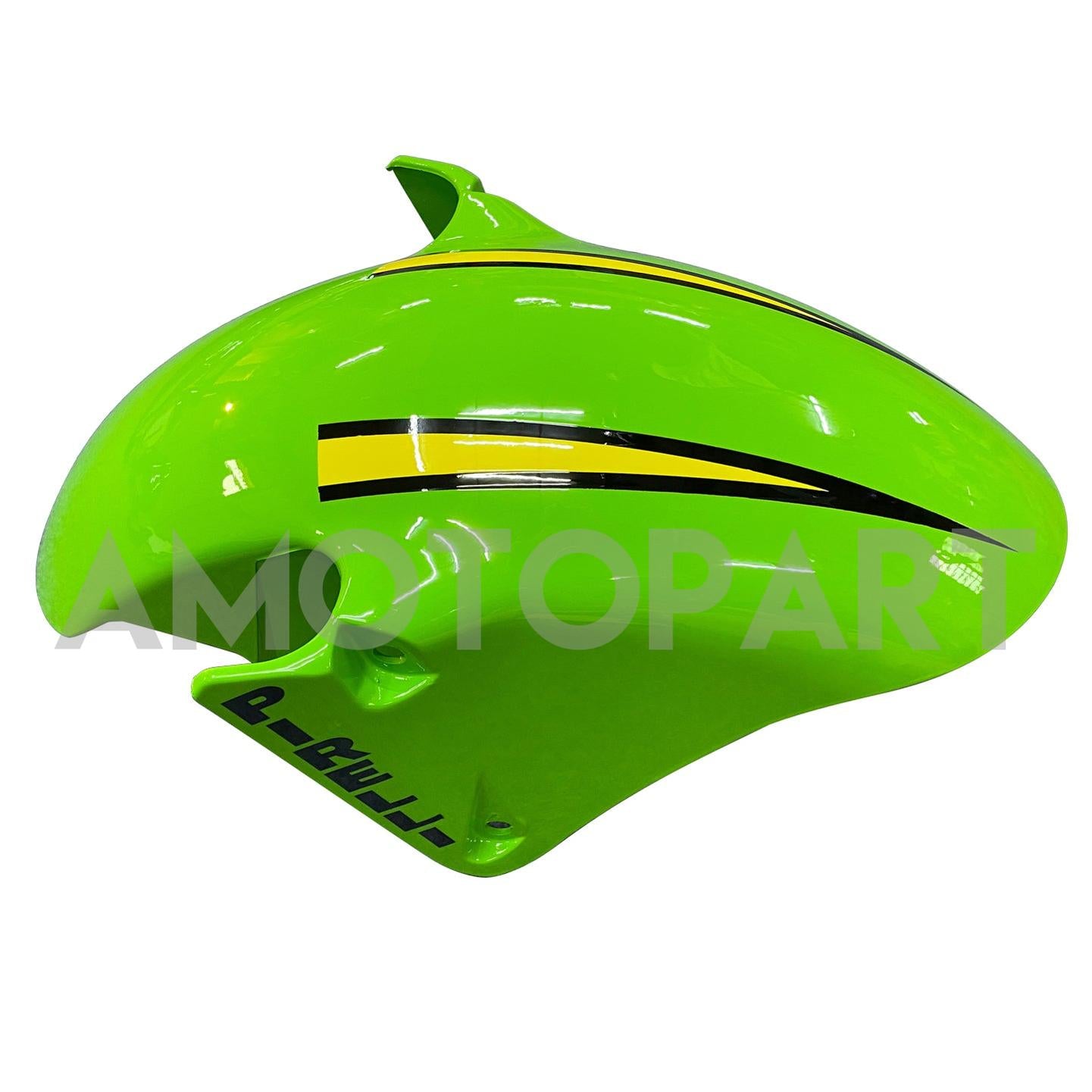Amotopart 2002-2003 Kawasaki ZX9R Black & Green Style2 Fairing Kit