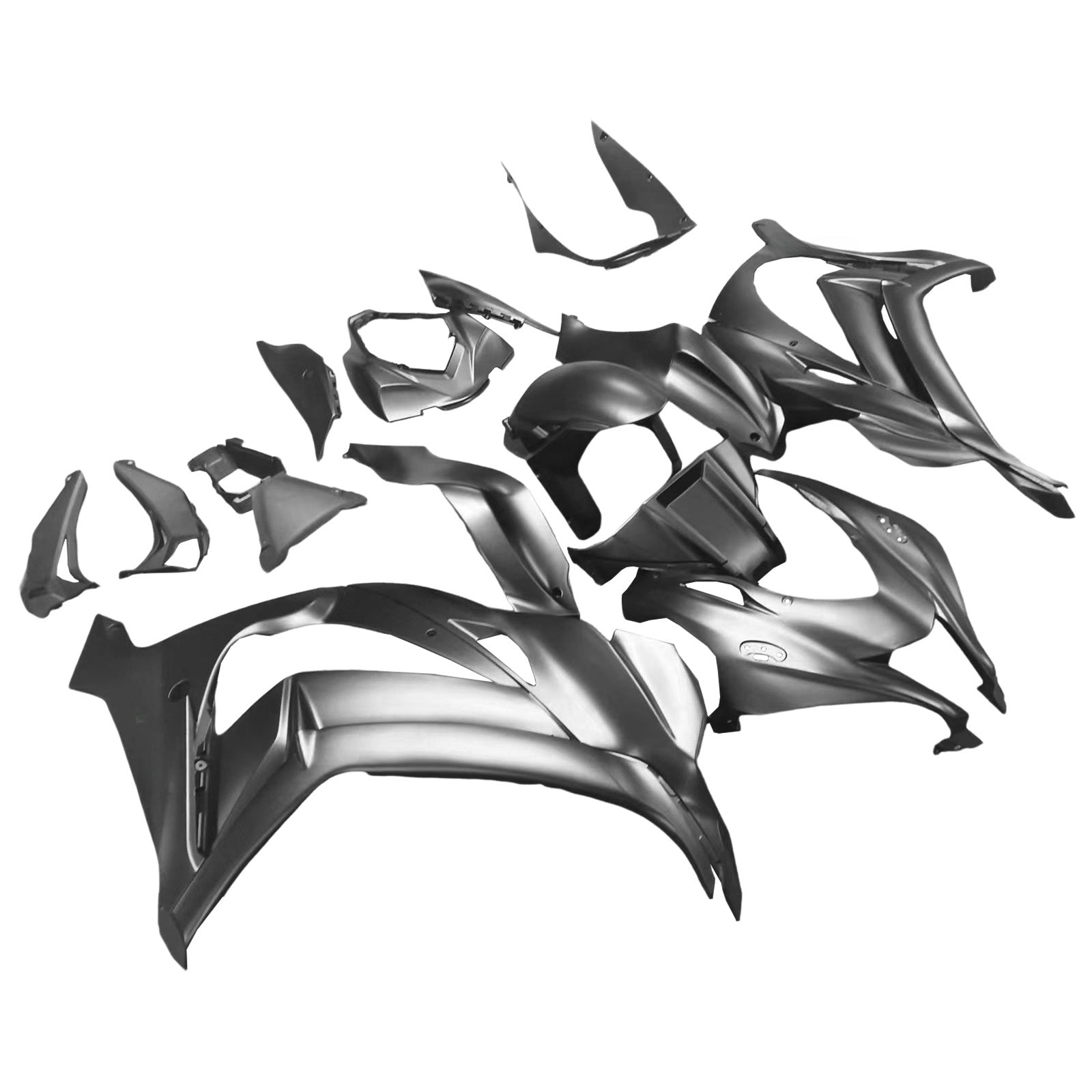 Amotopart 2016–2020 ZX10R Kawasaki schwarzes Verkleidungsset