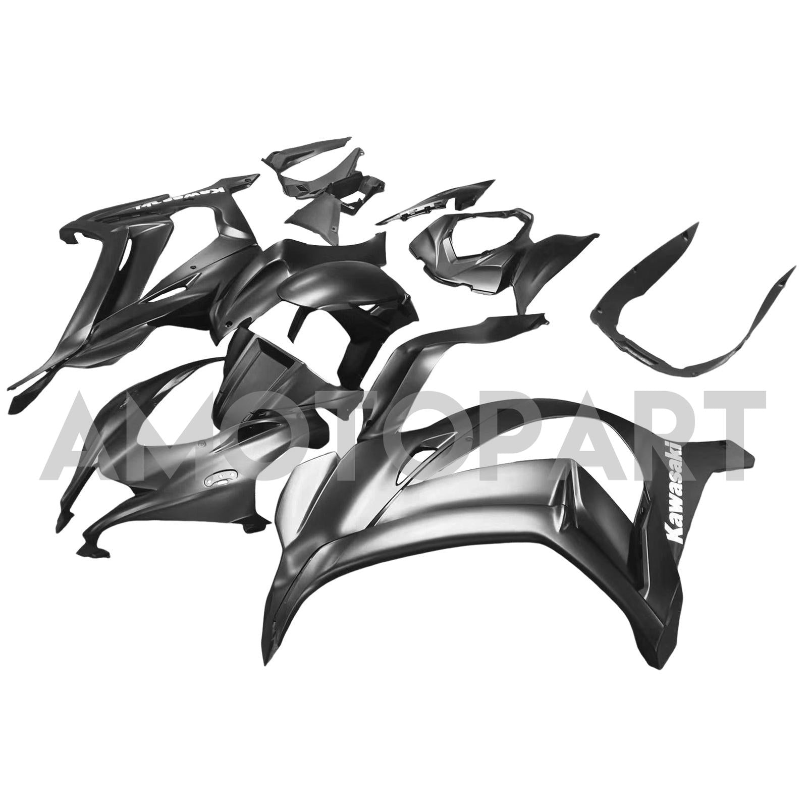 Amotopart 2016-2020 ZX10R Kawasaki Black Fairing Kit